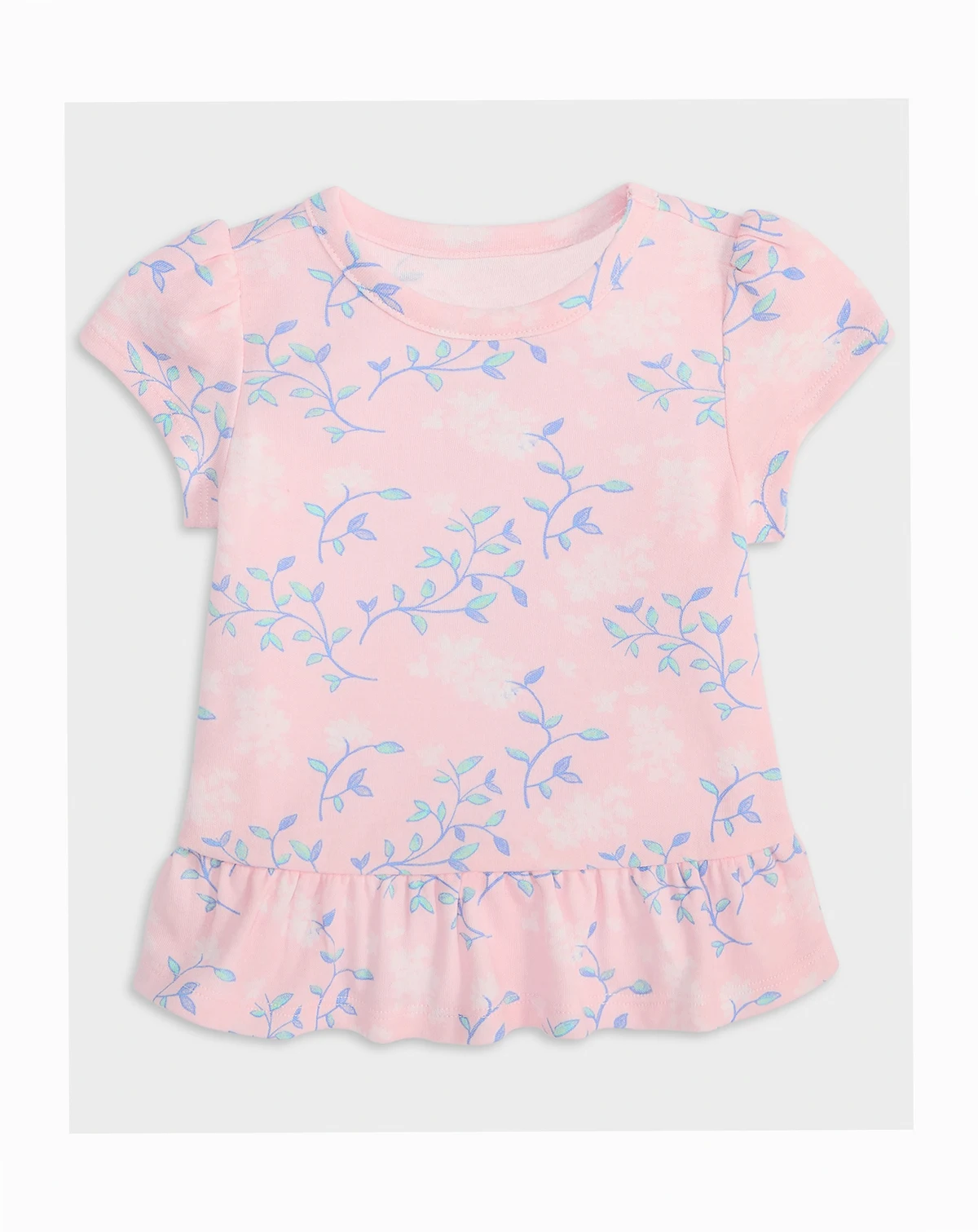 Toddler Girls' 2T-4T Mix and Match Countryside Floral-Print Peplum T-Shirt, Macy's Exclusive
