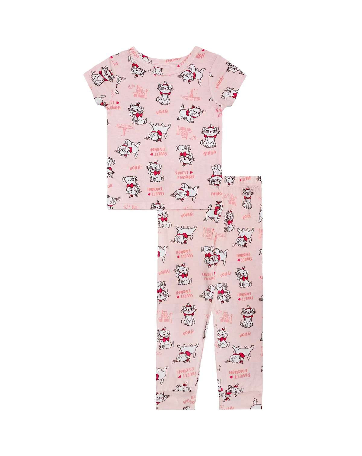 Girls' Toddler 2T-4T Marie In France Top and Pants, 2-Piece Pajama Set