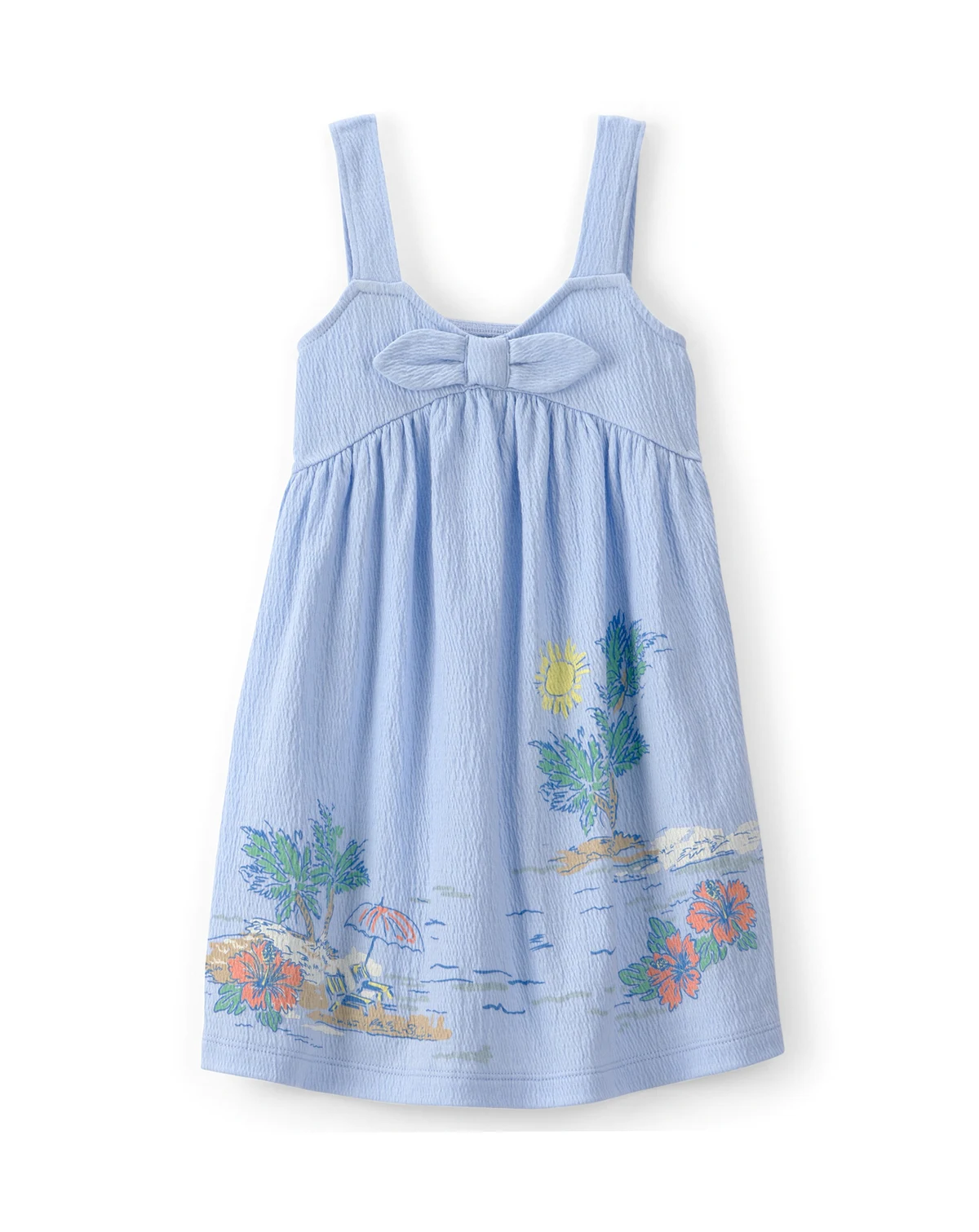 Girls' 2T-5T Scenic Beach Sleeveless Dress