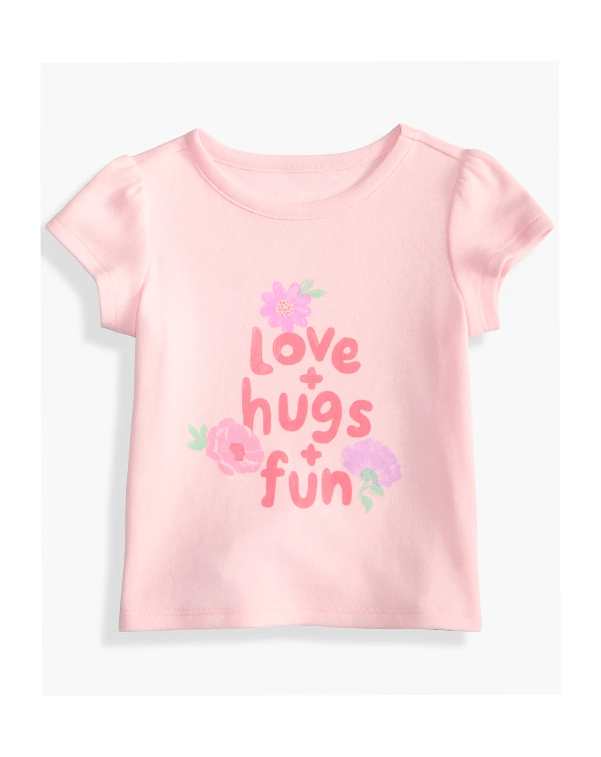 Toddler Girls' 2T-4T Mix and Match Love Hugs Fun Printed T-Shirt, Macy's Exclusive