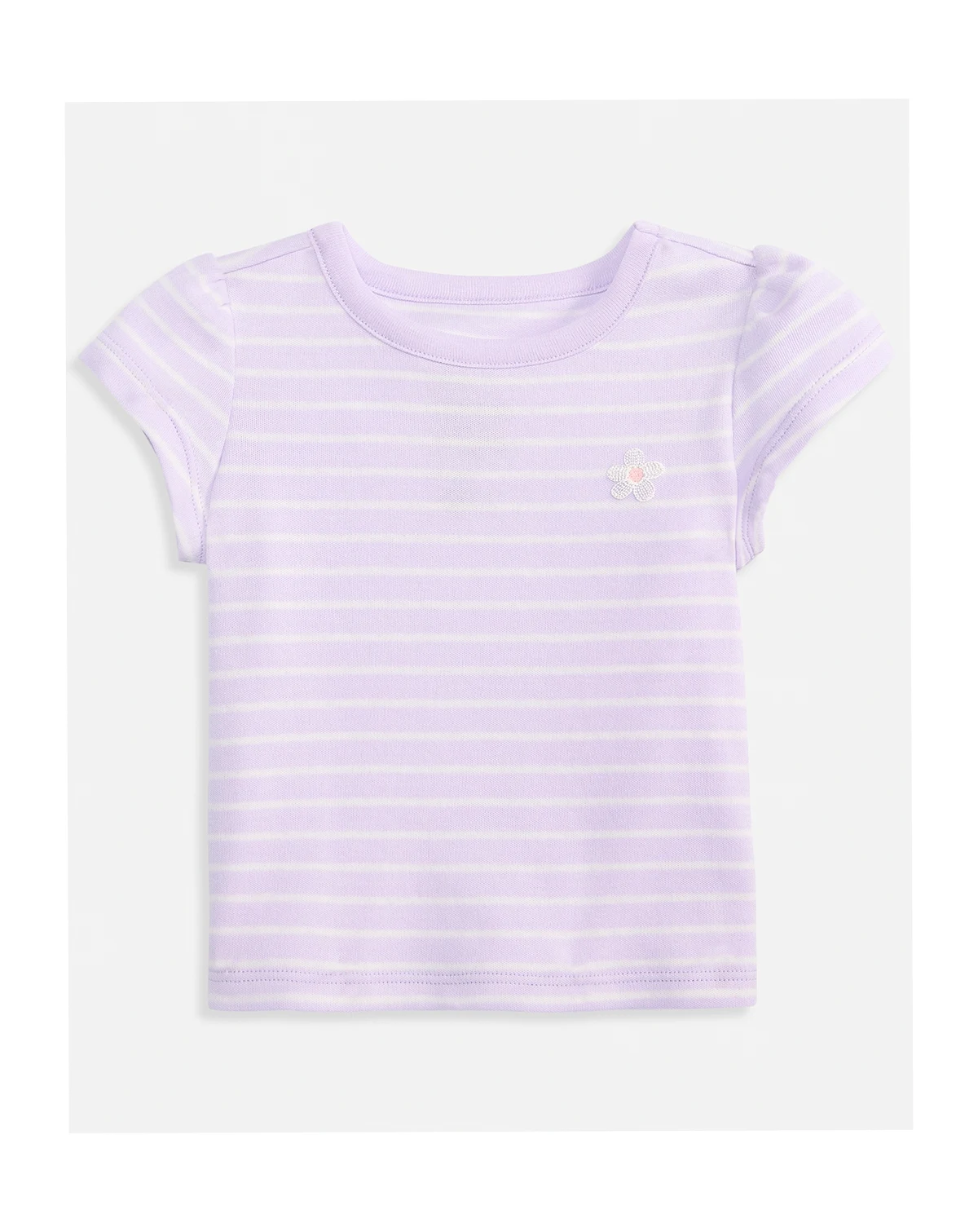 Toddler Girls' 2T-4T Mix and Match Stripe Flower T-Shirt, Macy's Exclusive