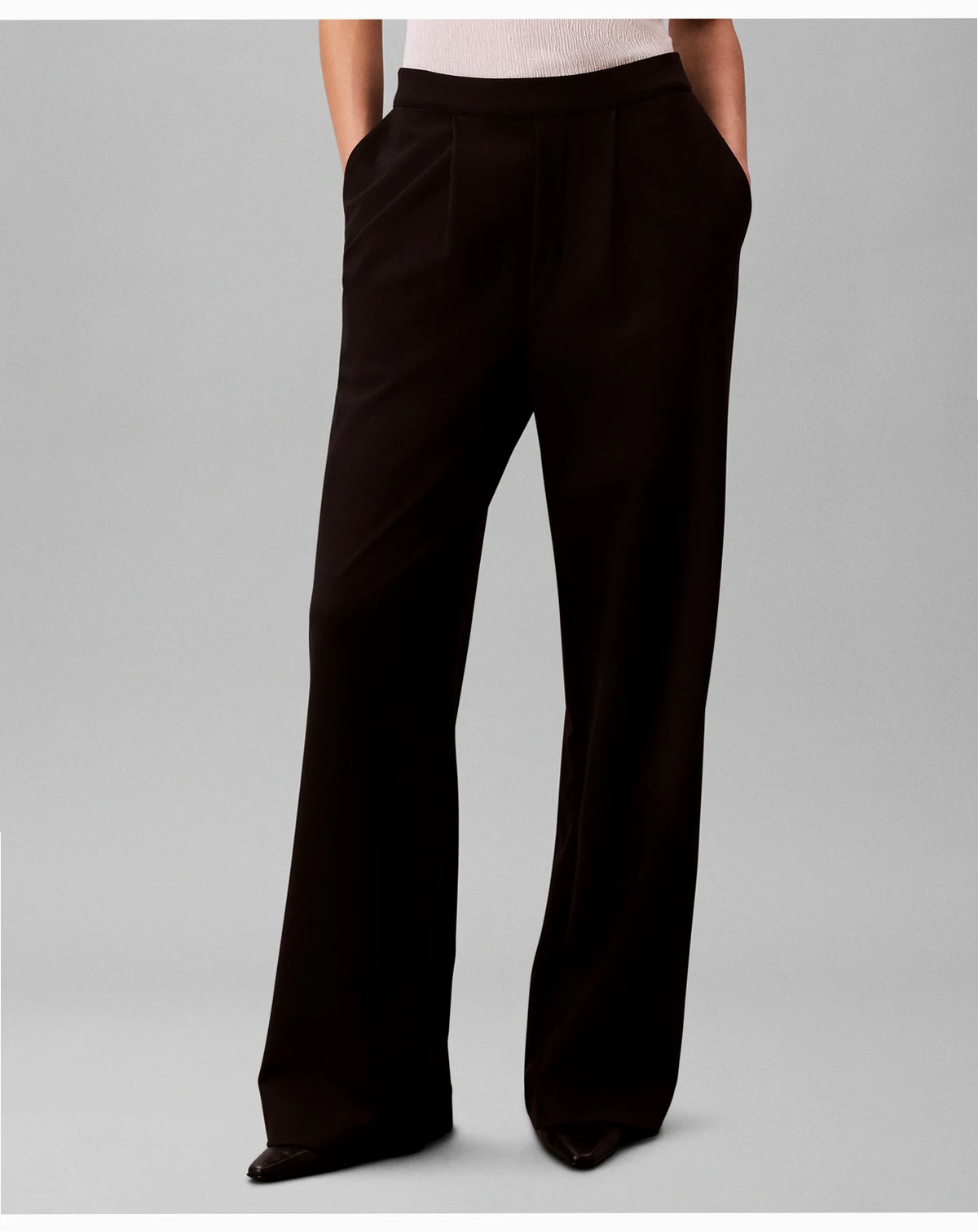 Women's Ponte High-Rise Wide-Leg Pants