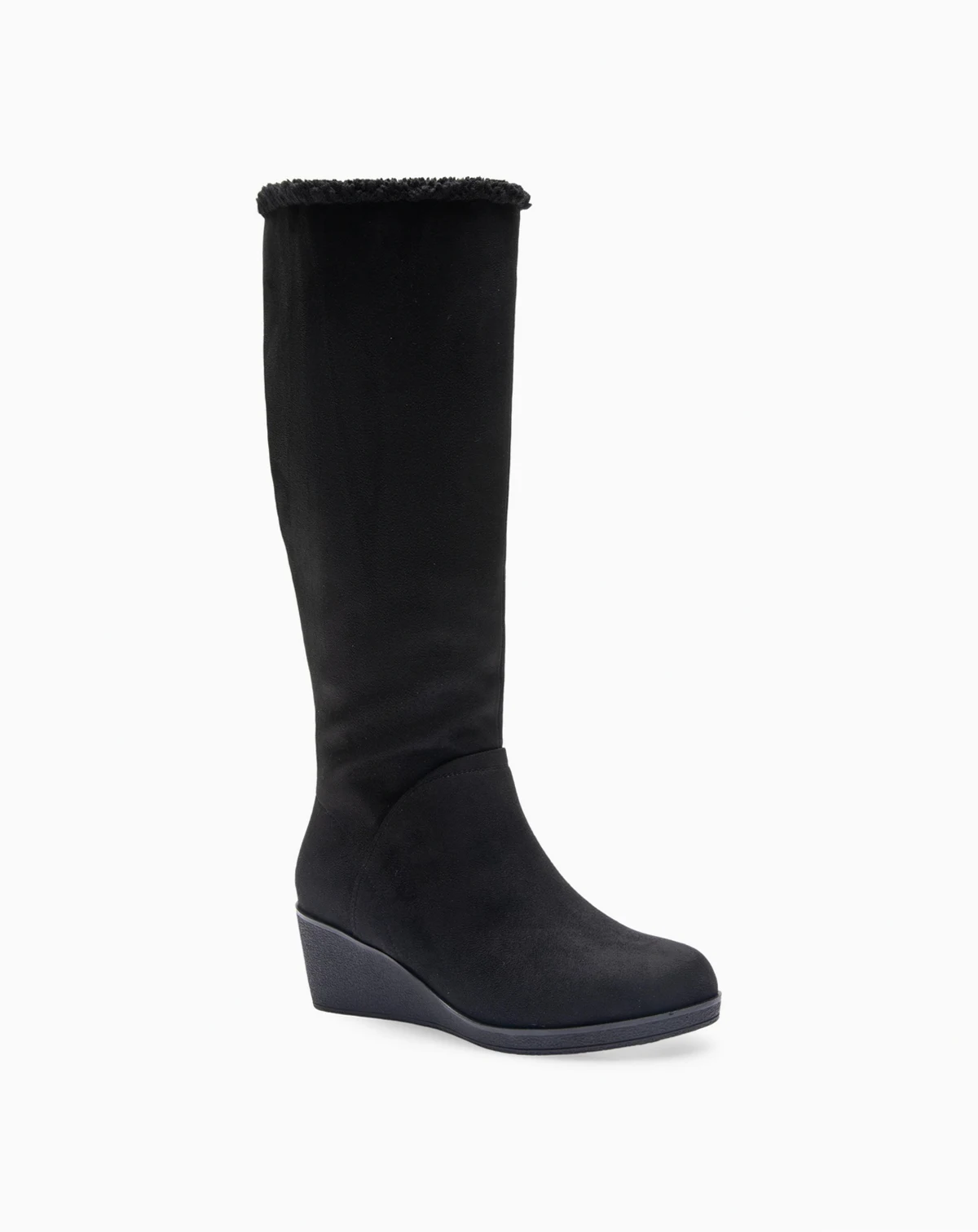 Women's Binocular Shearling Tall Wedge Boots
