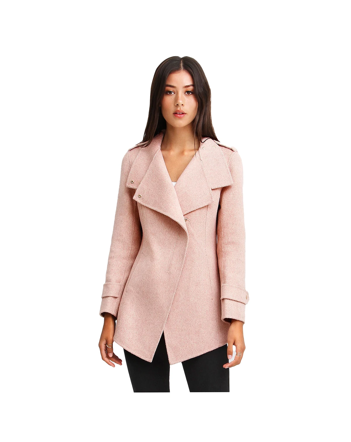 Women's Bad Girl Wool Blend Moto Coat