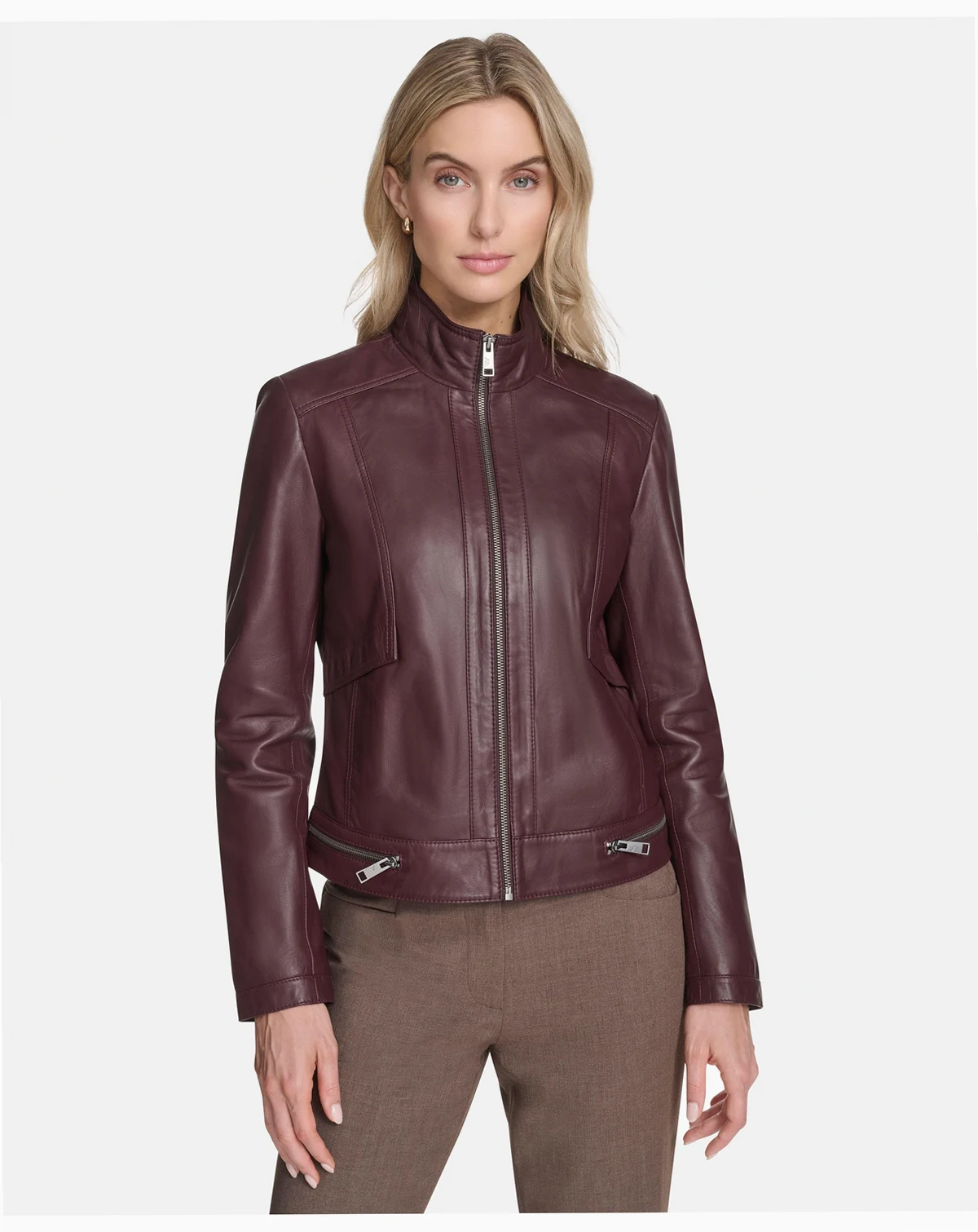 Women's Rowan Leather Racer Jacket