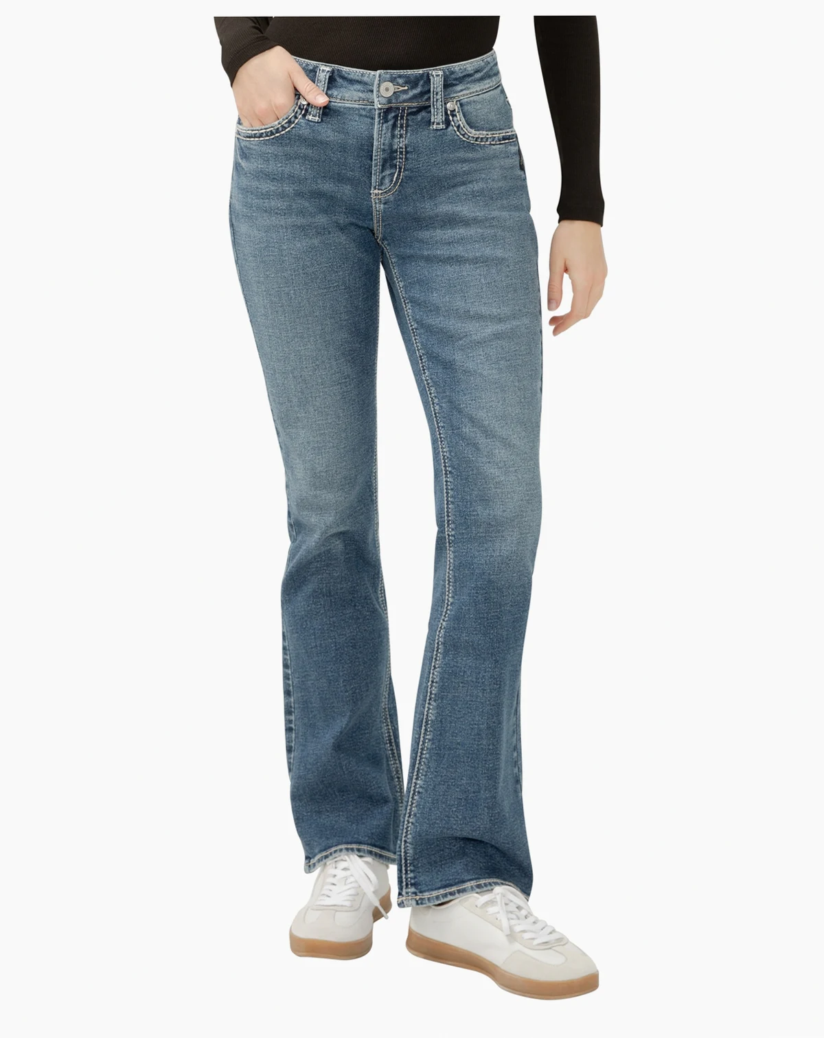 Women's Elyse Mid Rise Comfort Fit Bootcut Jeans