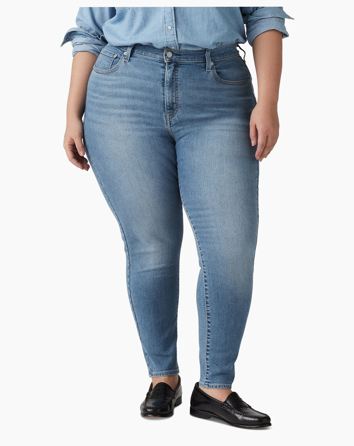 Trendy Plus Size 721 High-Rise Skinny Jeans