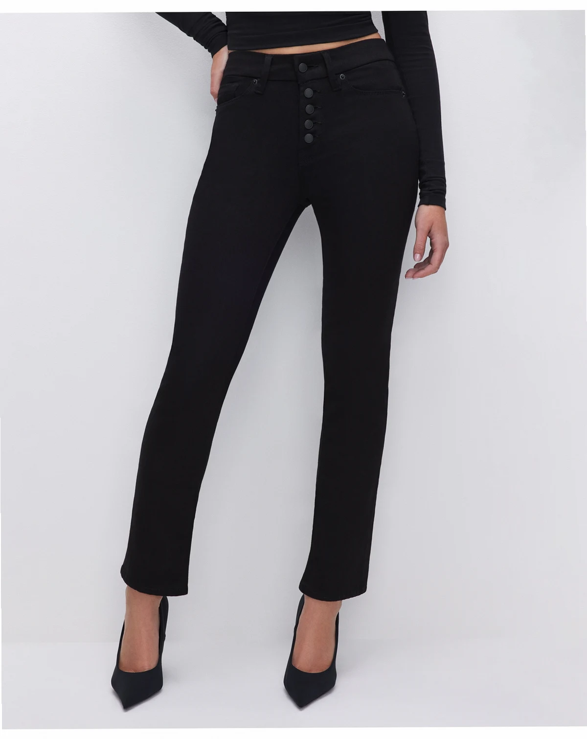 Women's Never Fades Good Legs Mid-Rise Straight-Leg Jeans, Regular & Plus Size