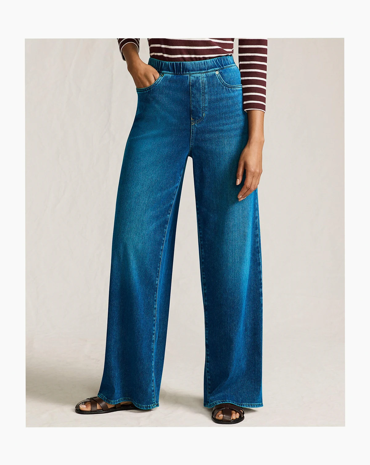 Women's Starfish Denim High Rise Wide Leg Jeans