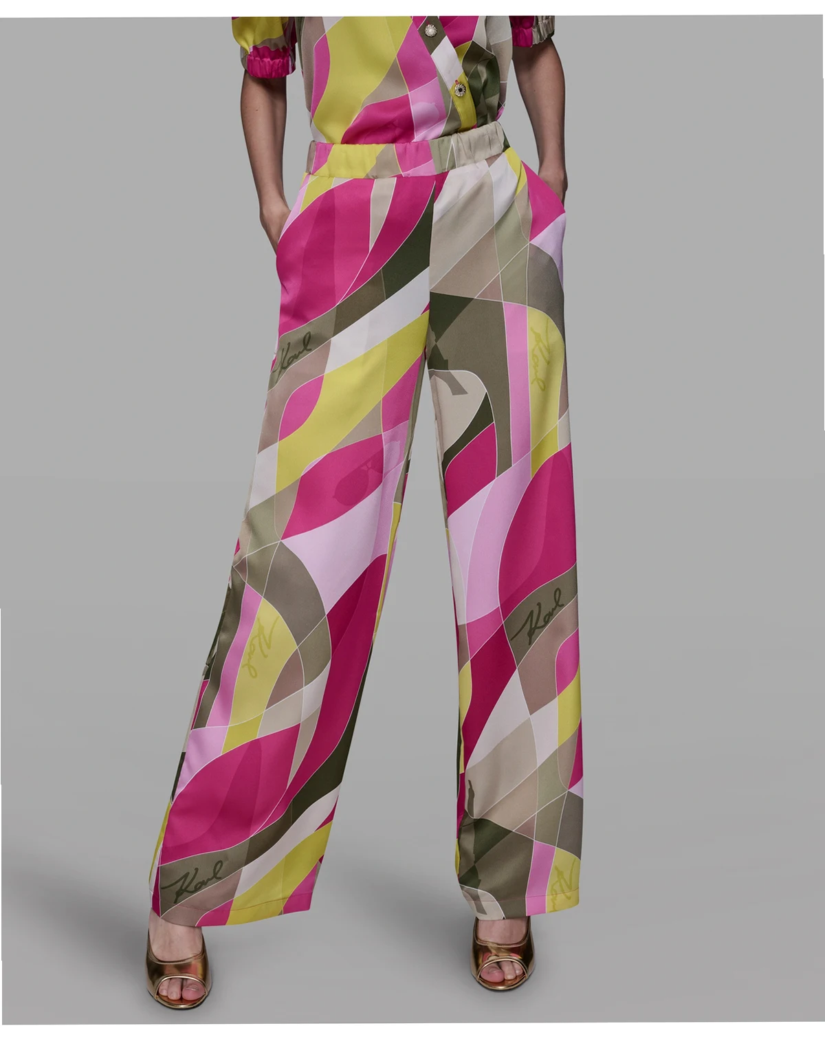 Women's Printed Pull-On Pants