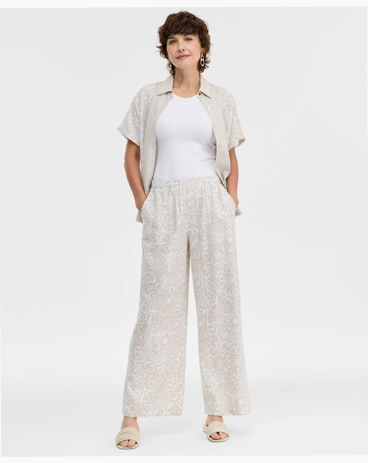 Women's Printed Pull-On Pants, Macy's Exclusive