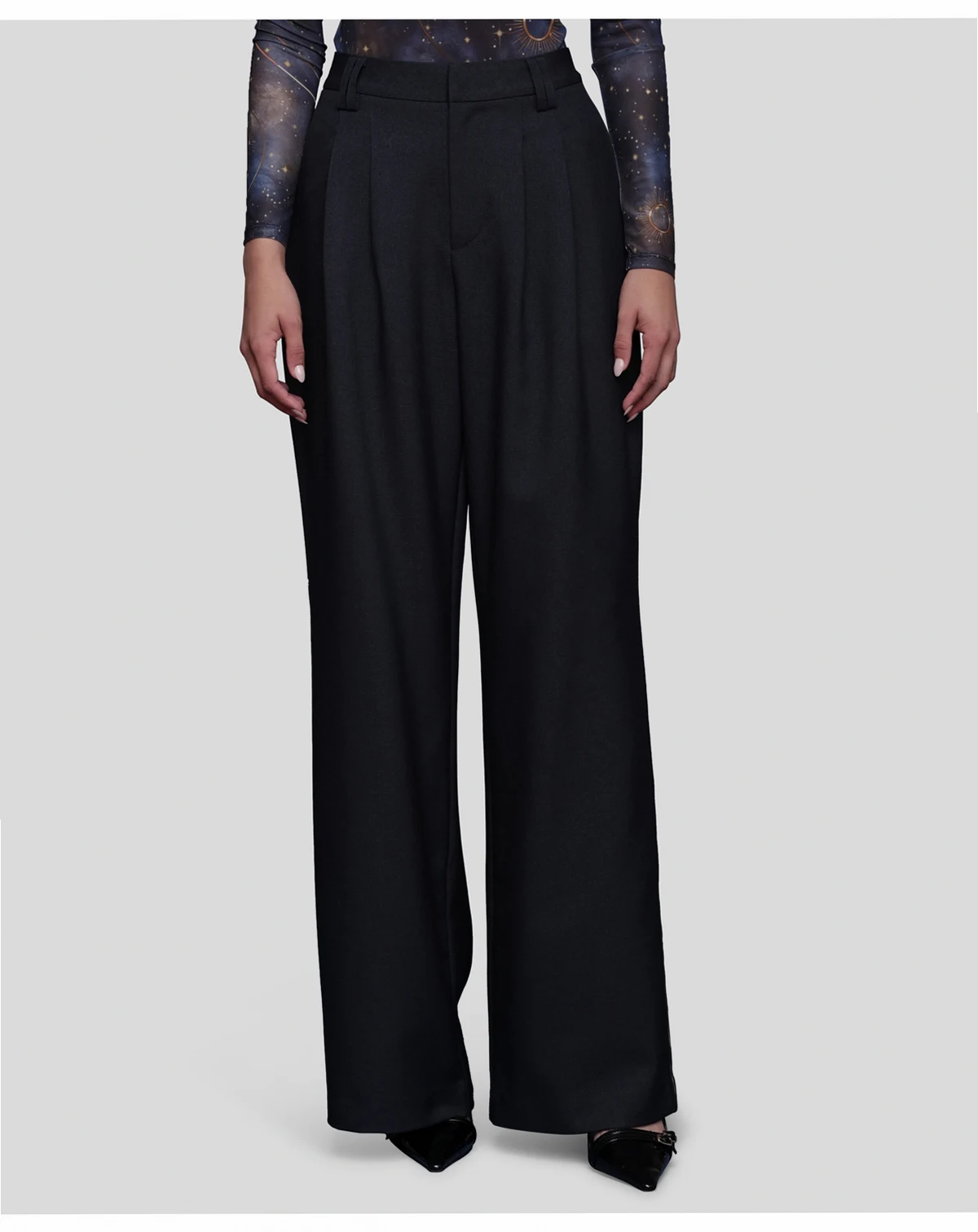 Women's Wide Leg Straight Trousers