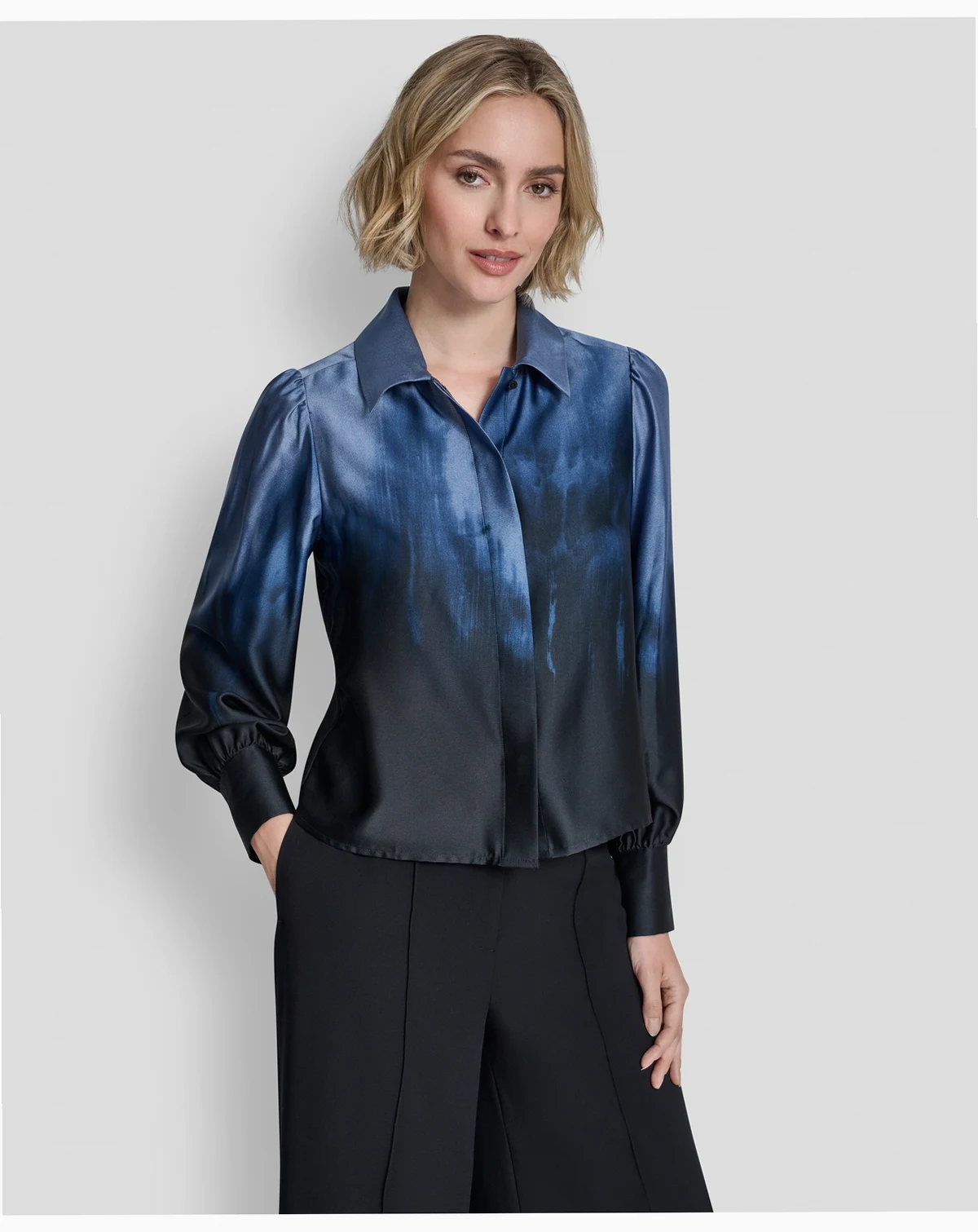 Women's Balloon-Sleeve Blouse