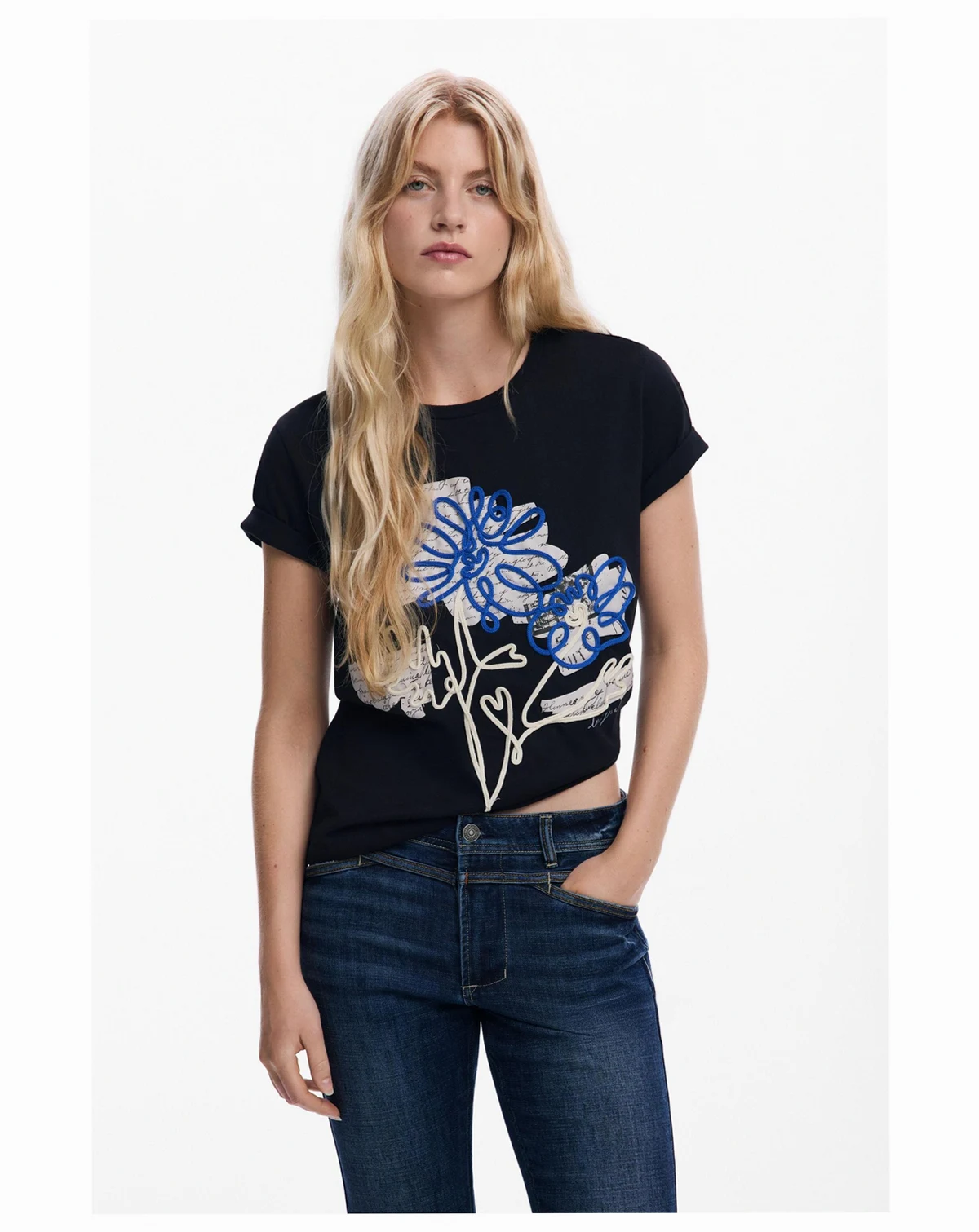 Women's Floral lace T-shirt