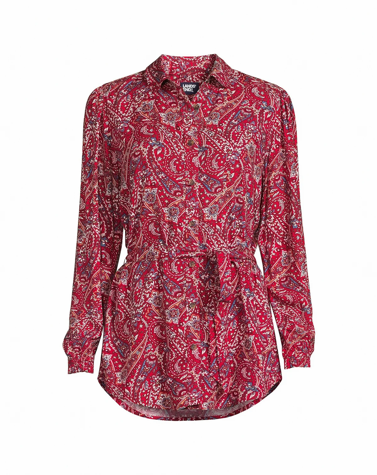 Women's Rayon Tie Waist Shirt