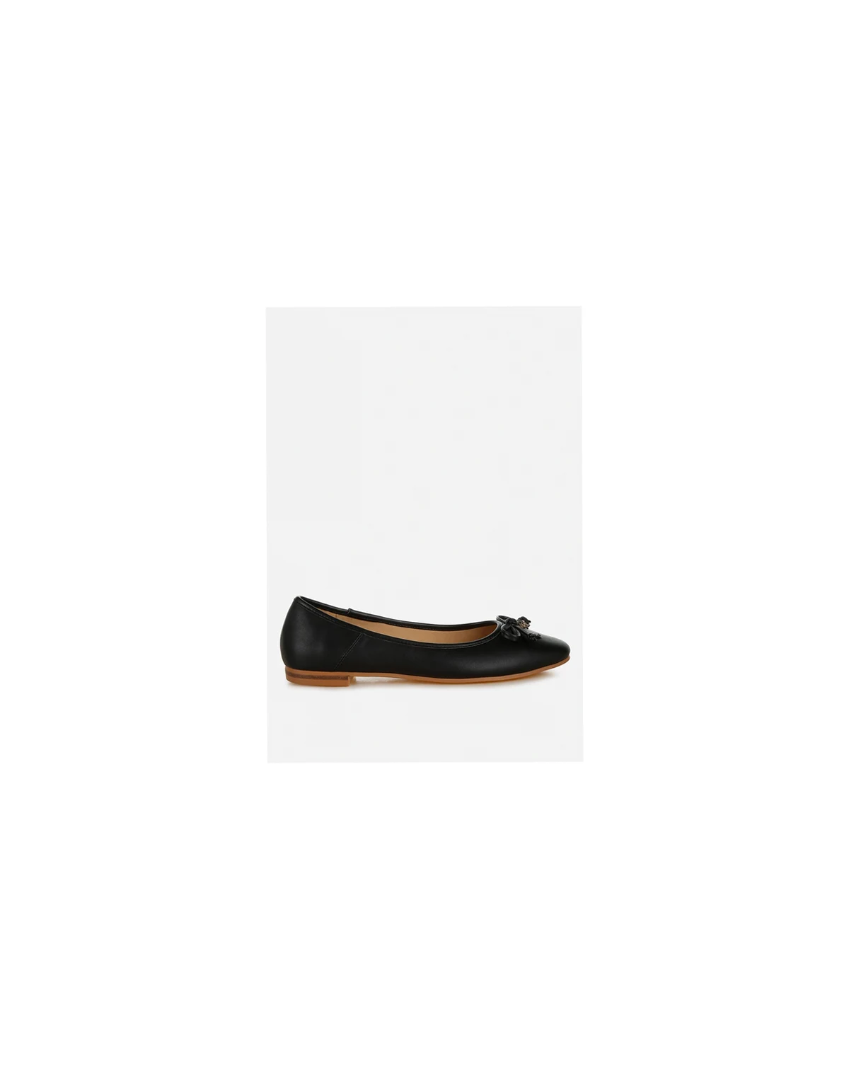 Womens Enchanted Faux Leather Casual Ballerinas
