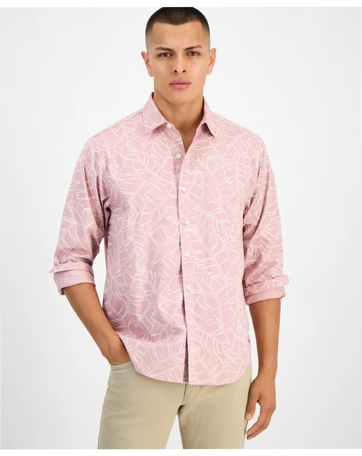 Men's Feather Skies Cotton Chambray Shirt