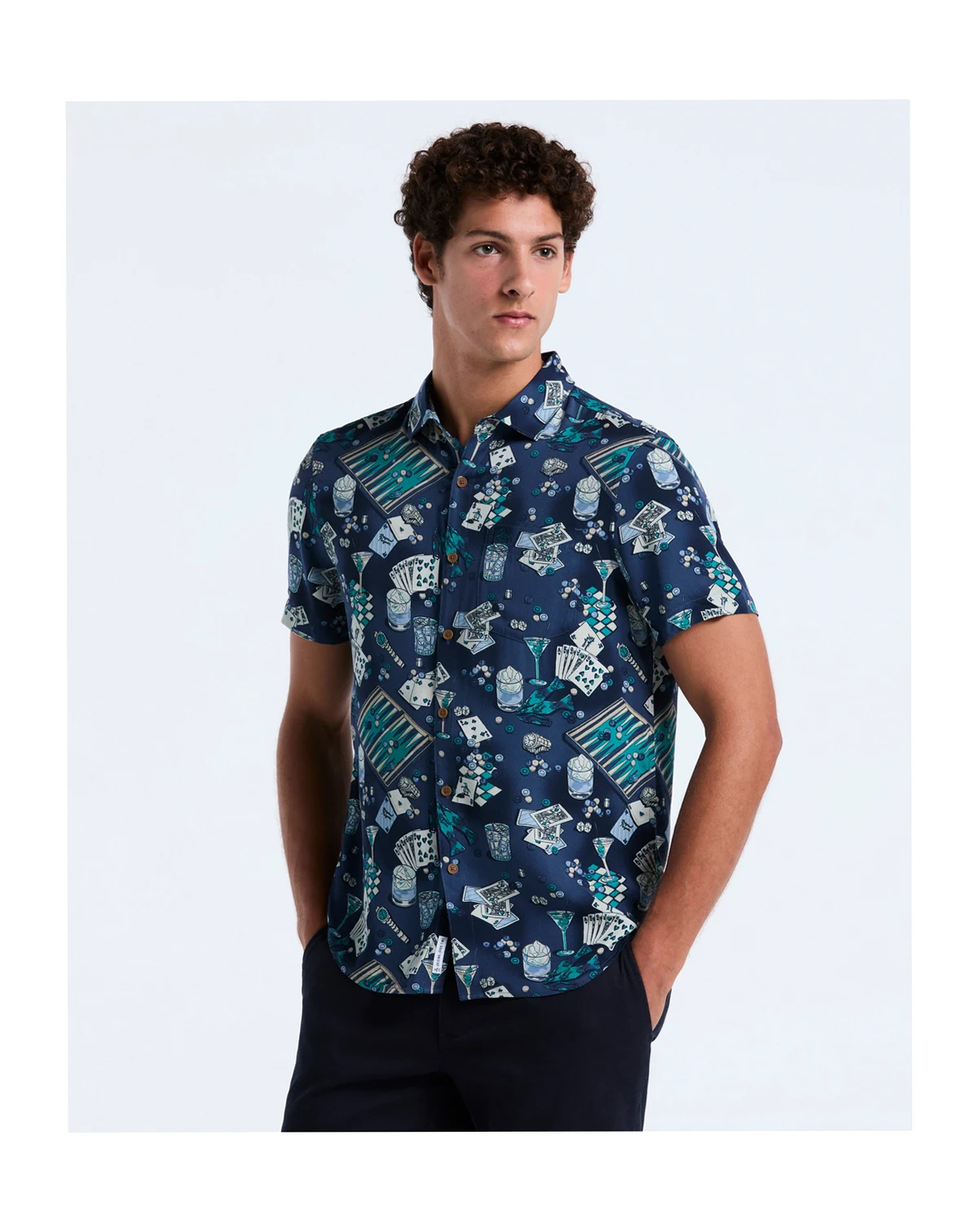 Men's Short Sleeve Button Down Shirt