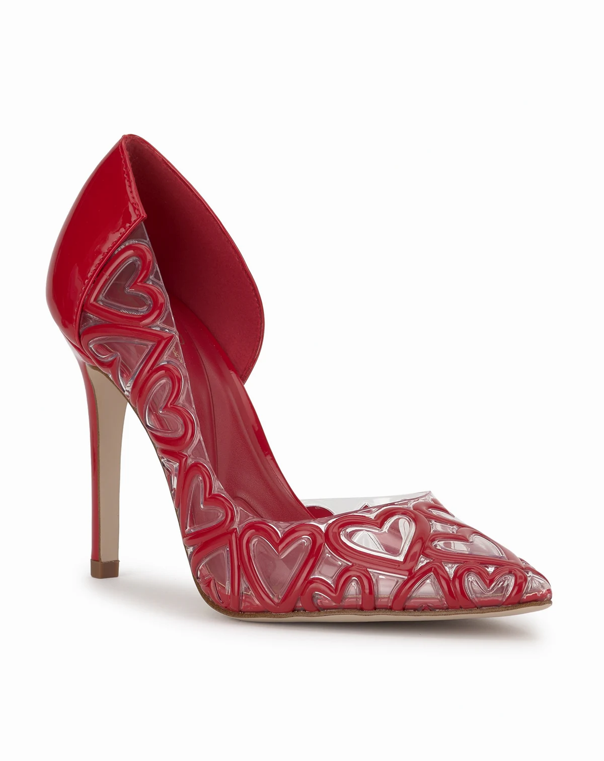 Women's Palvin Vinyl Heart Stiletto Pumps