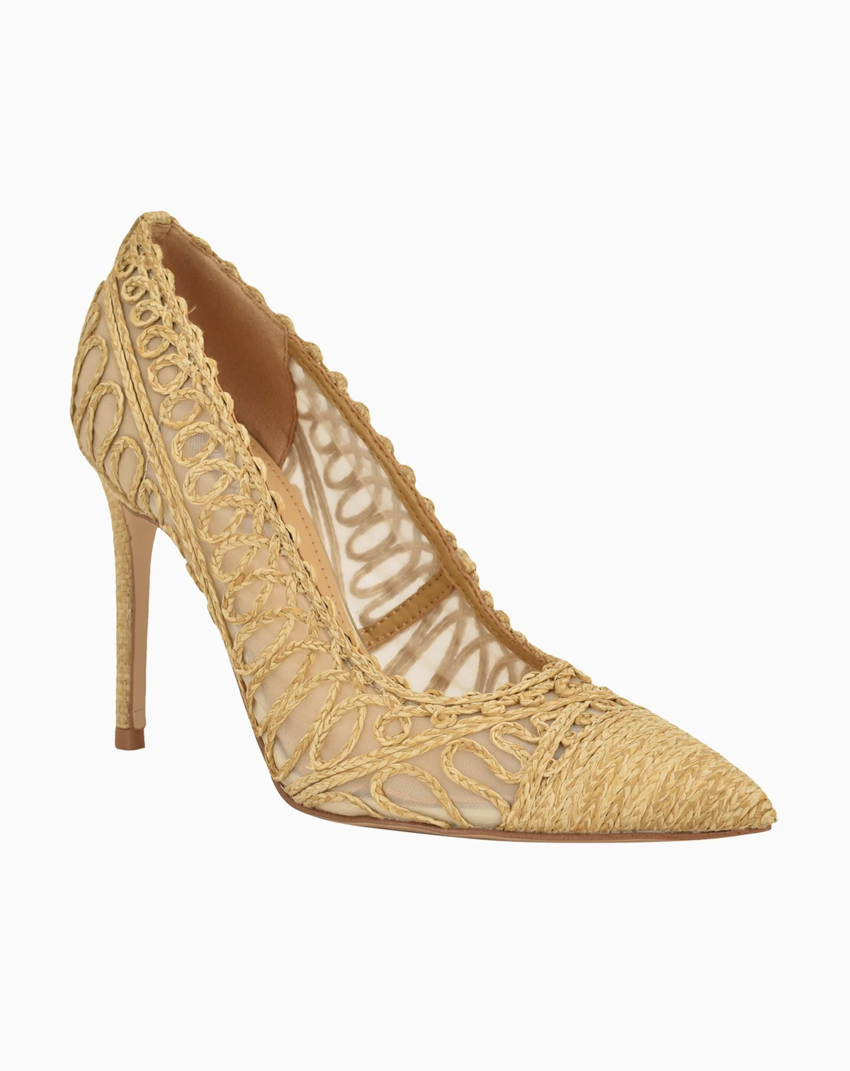 Women's Frista Woven Pointed Toe Stiletto Dress Pumps