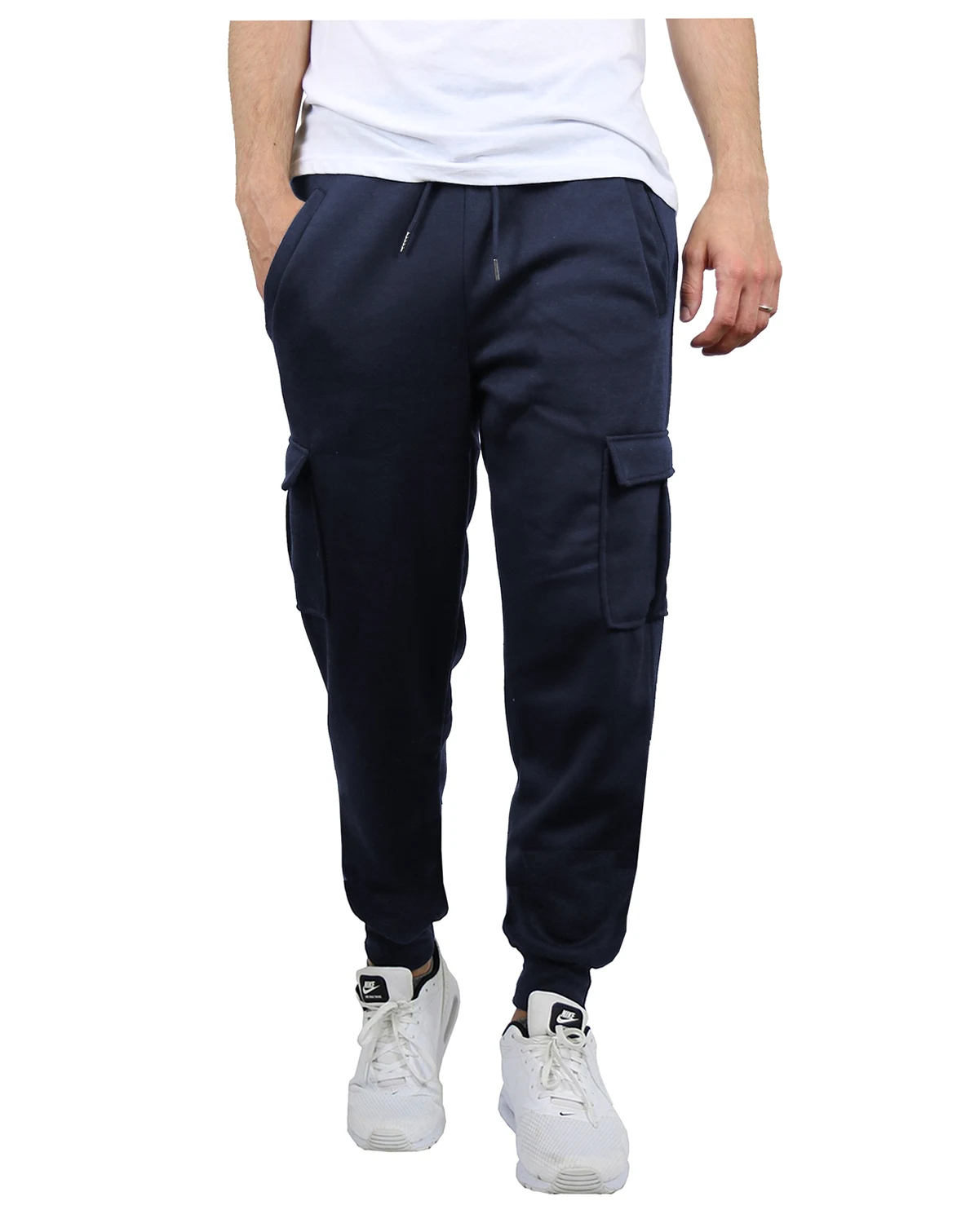 Men's Heavyweight Fleece-Lined Cargo Jogger Sweatpants