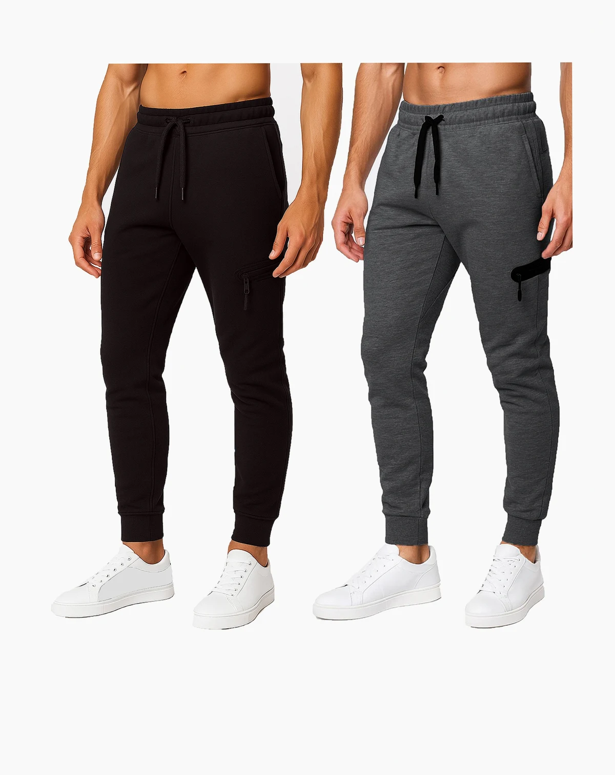Men's Slim-Fit Tapered Tech Fleece Jogger Pants, 2-Pack