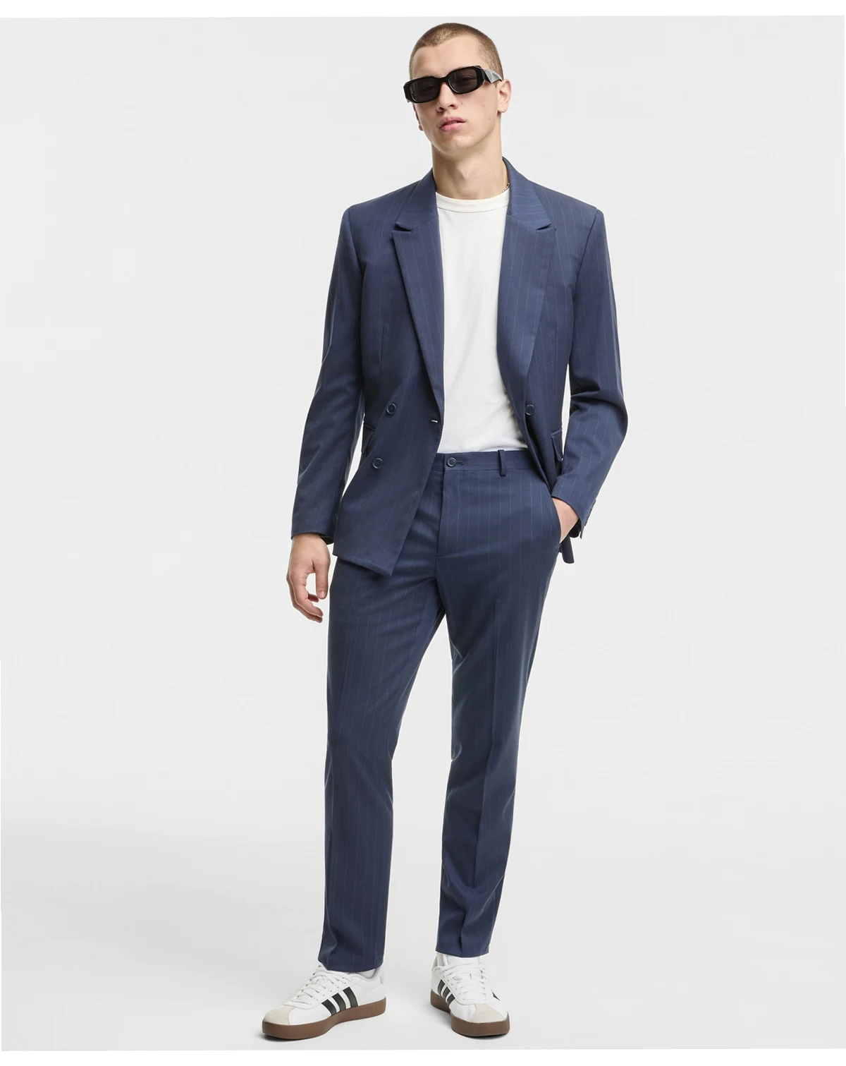 Men's Slim-Fit Pinstripe Pants, Macy's Exclusive