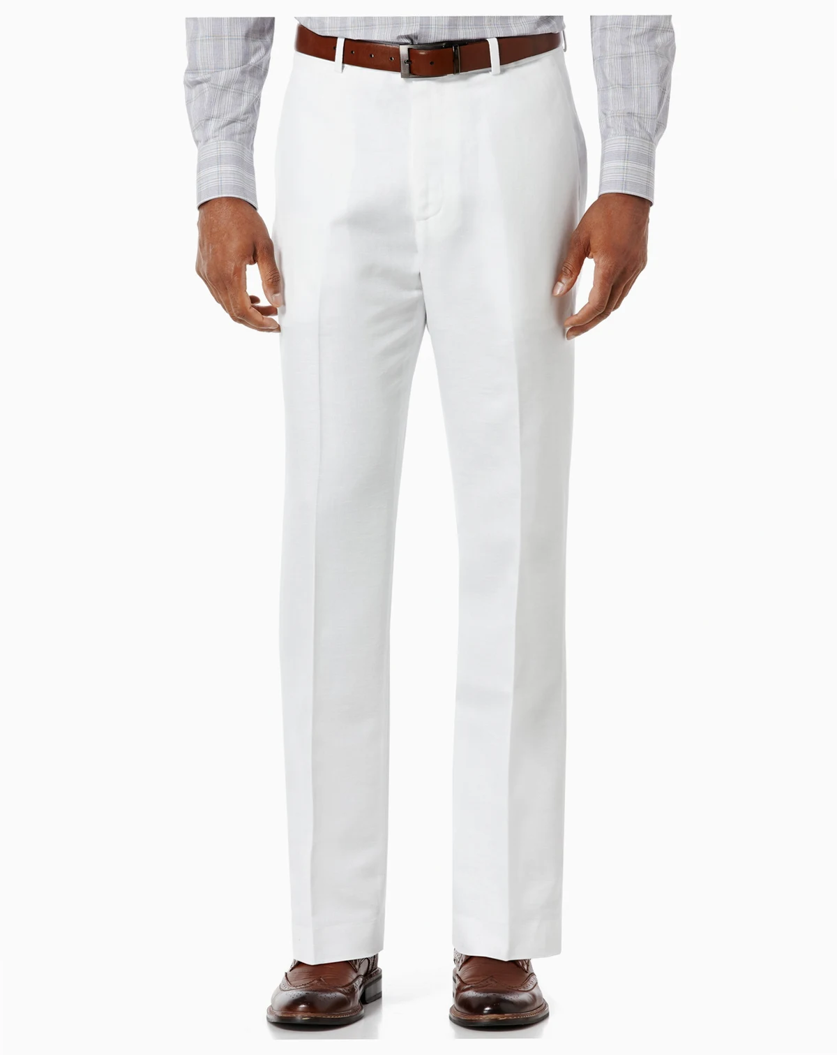 Men's Linen Blend Solid Twill Pants