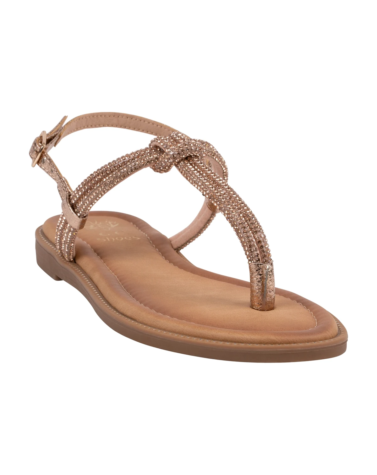 Women's Alonde Embellished T-Strap Flat Sandals