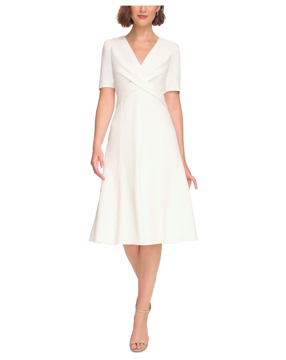 Women's Crisscross Fit & Flare Dress