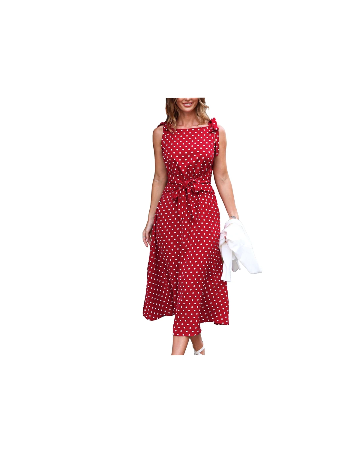 Women's Forever Classic Polka Dot Maxi Beach Dress