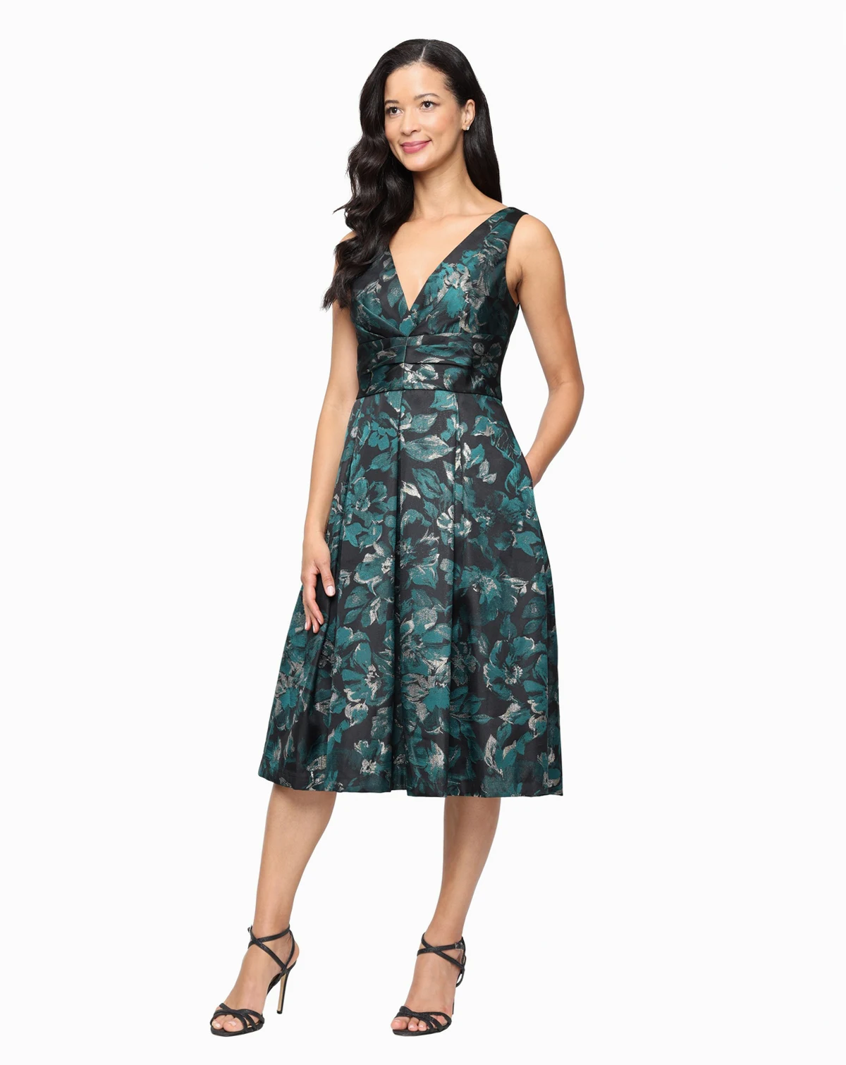 Petite Sleeveless Midi Dress