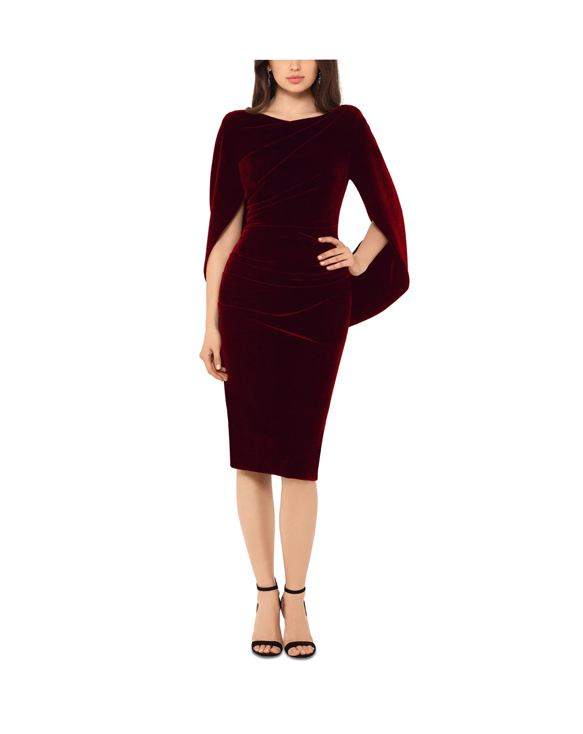 Velvet Cape Dress