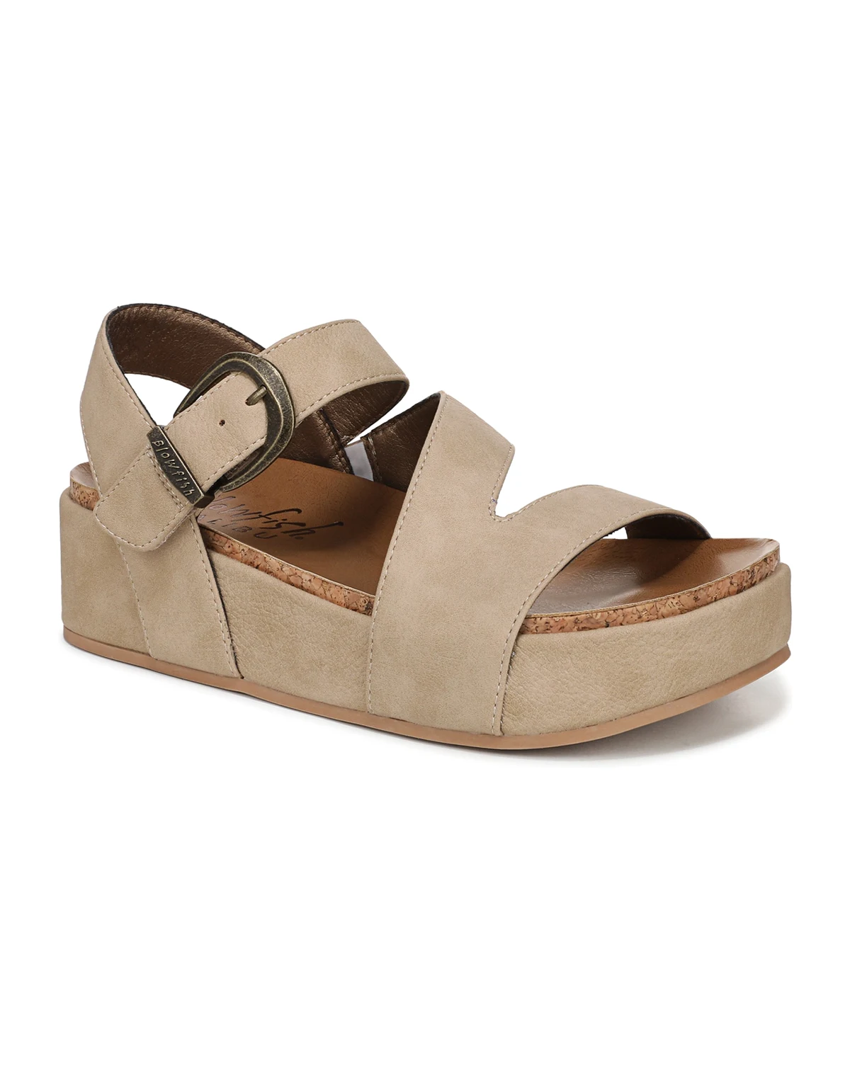 Women's Isabel Strappy Open Round Toe Platform Sandals