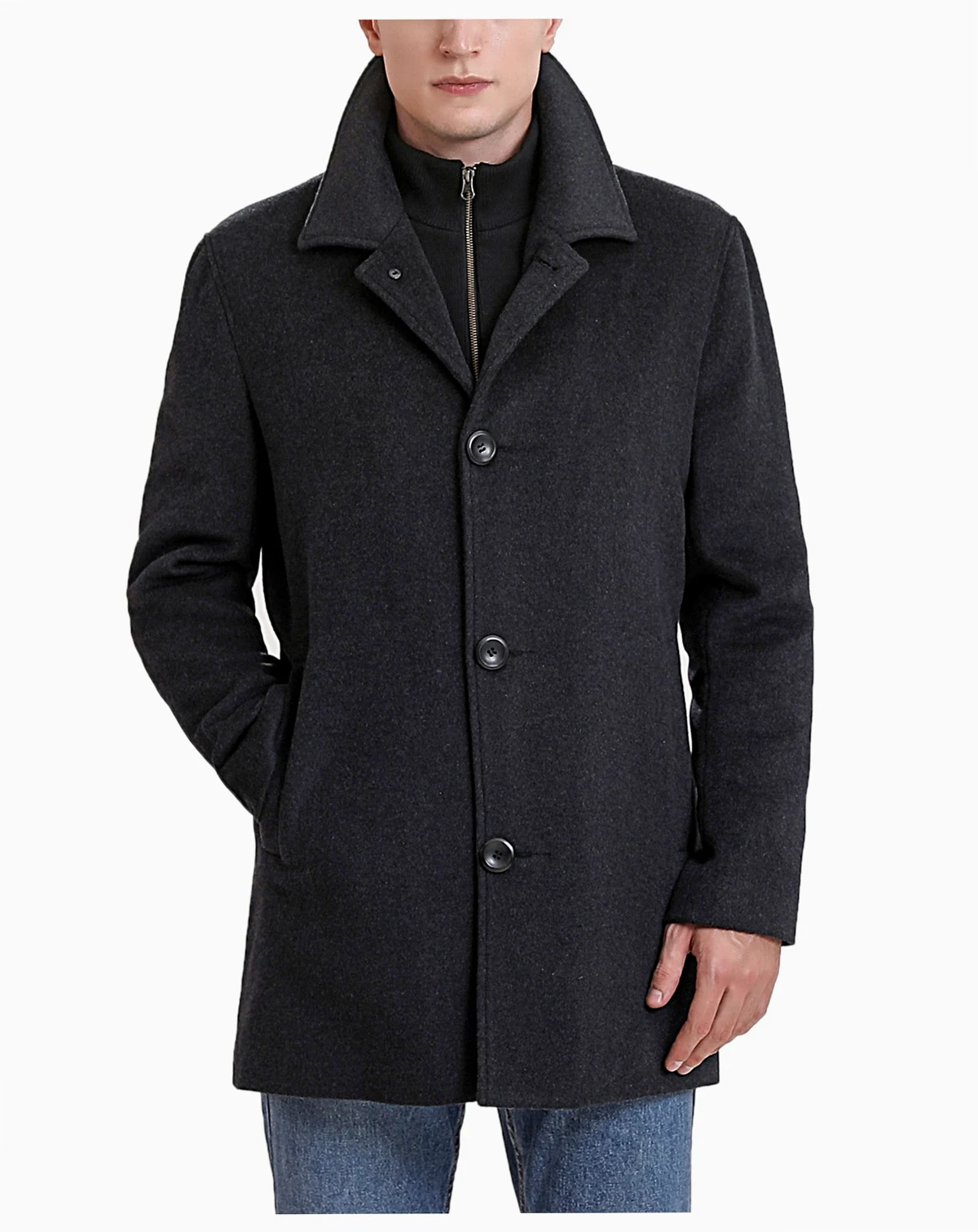 Men's Men Justin Wool Blend Car Coat