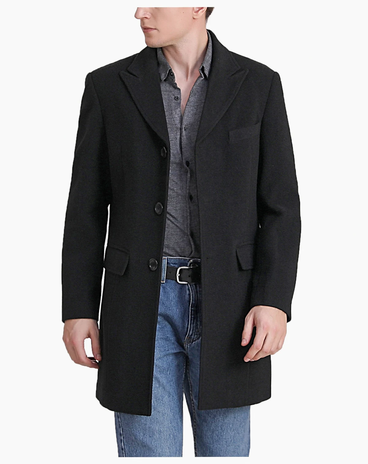 Men Marc Wool Blend Walker Coat