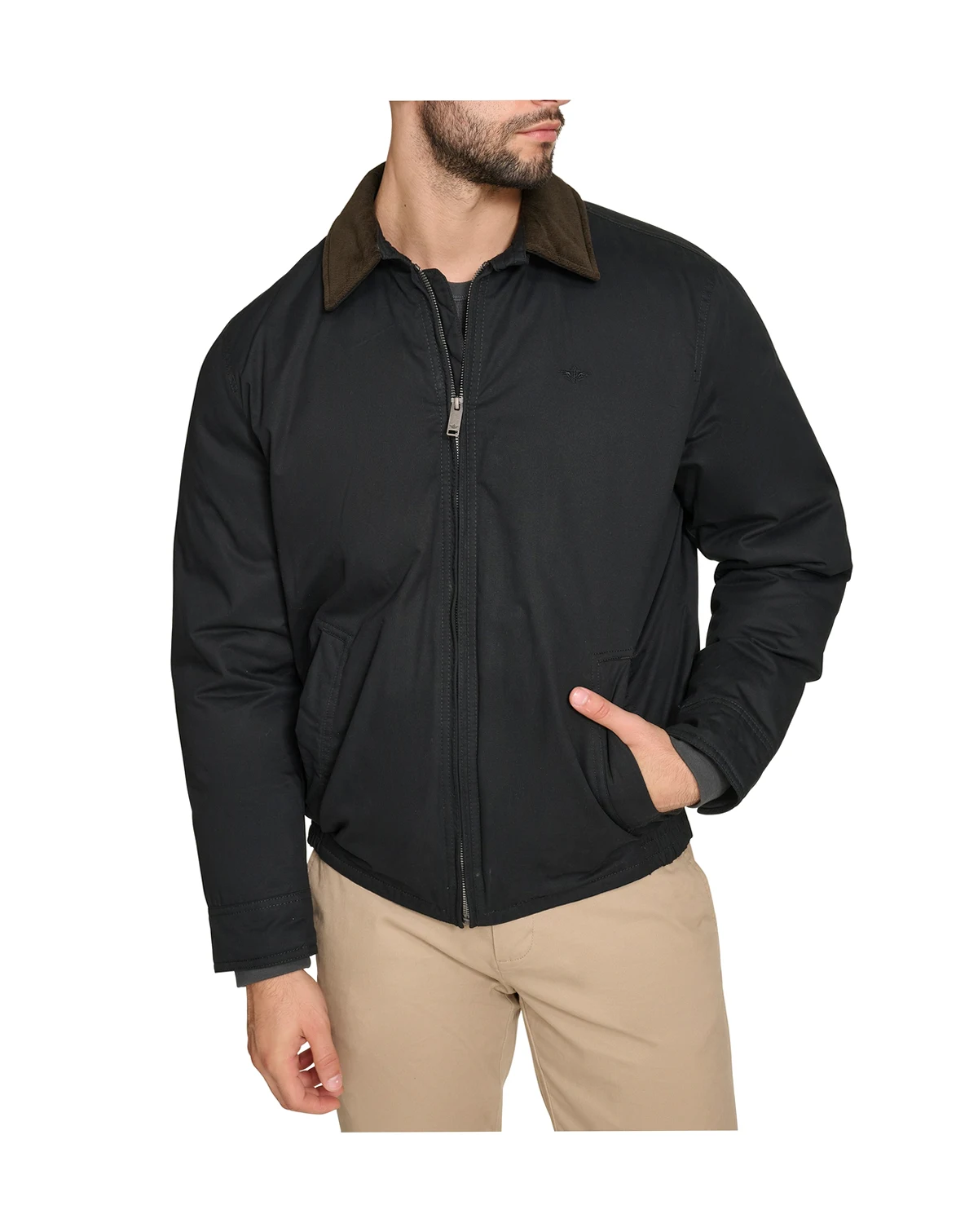 Men's Cotton Twill Bomber Jacket
