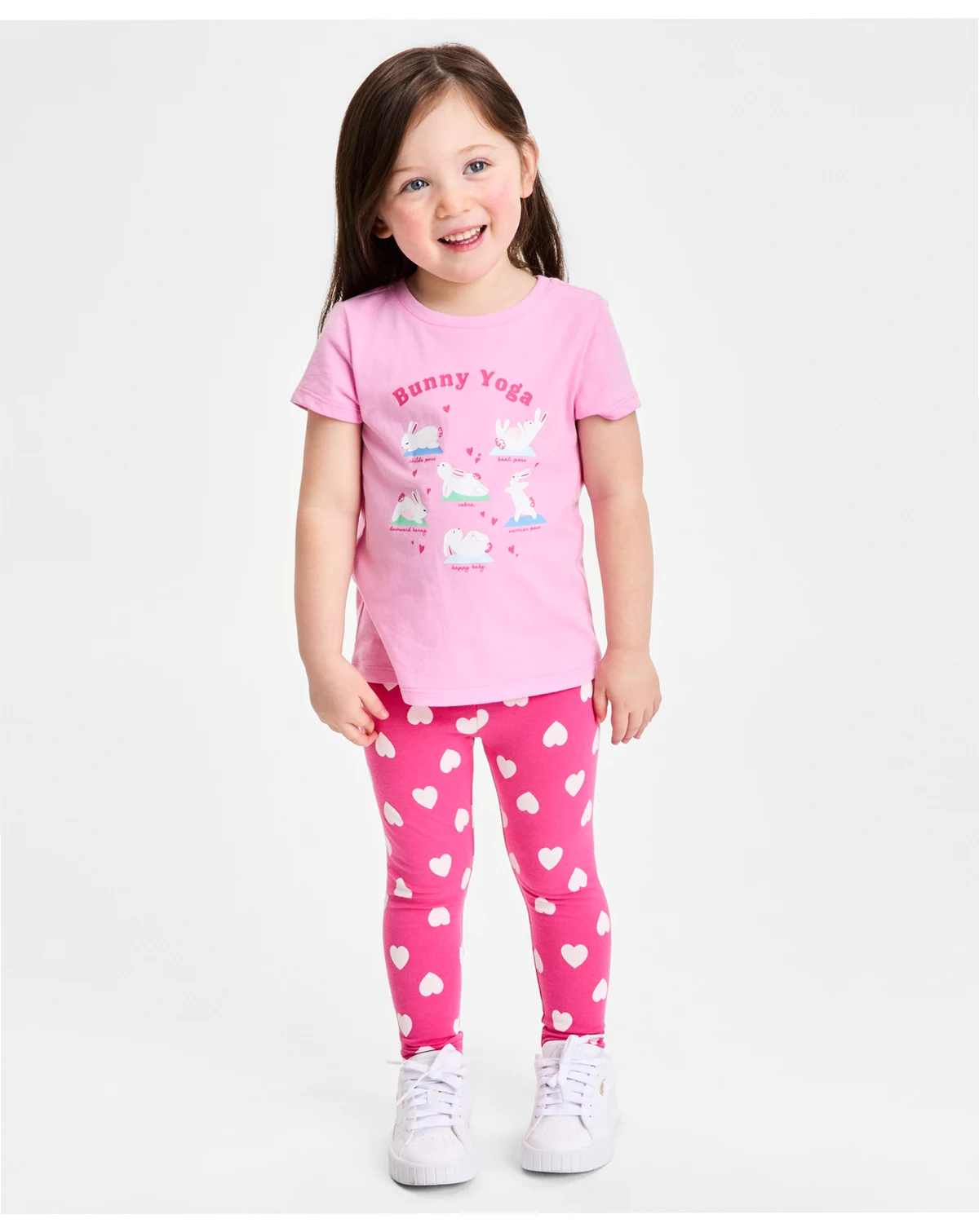 Girls' 12M-5T Bunny Yoga Tee, Macy's Exclusive