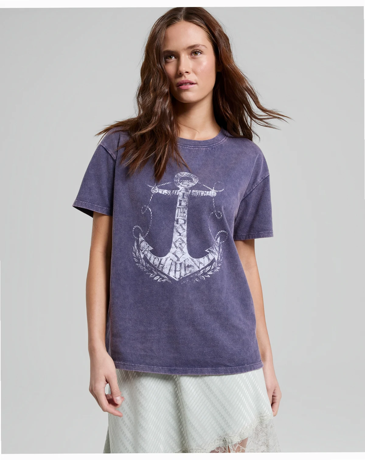 Women's Cotton Anchor Graphic-Print Tee, Macy's Exclusive