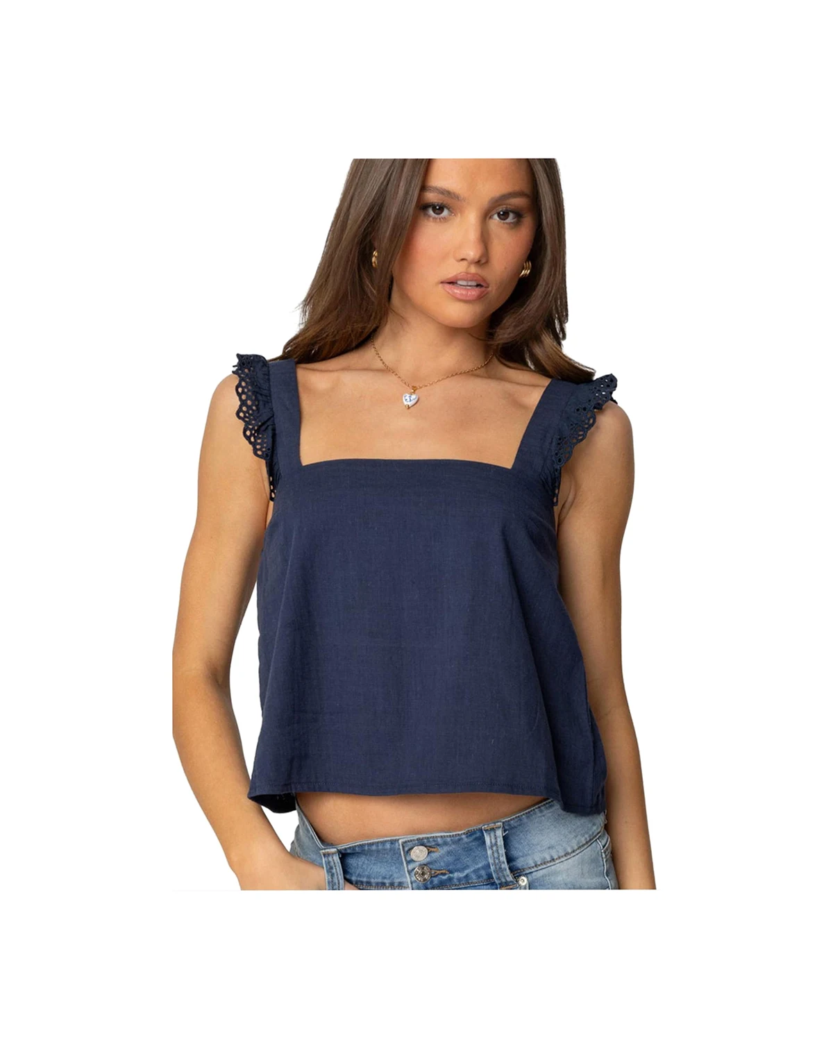 Women's Viviana Linen Look Top