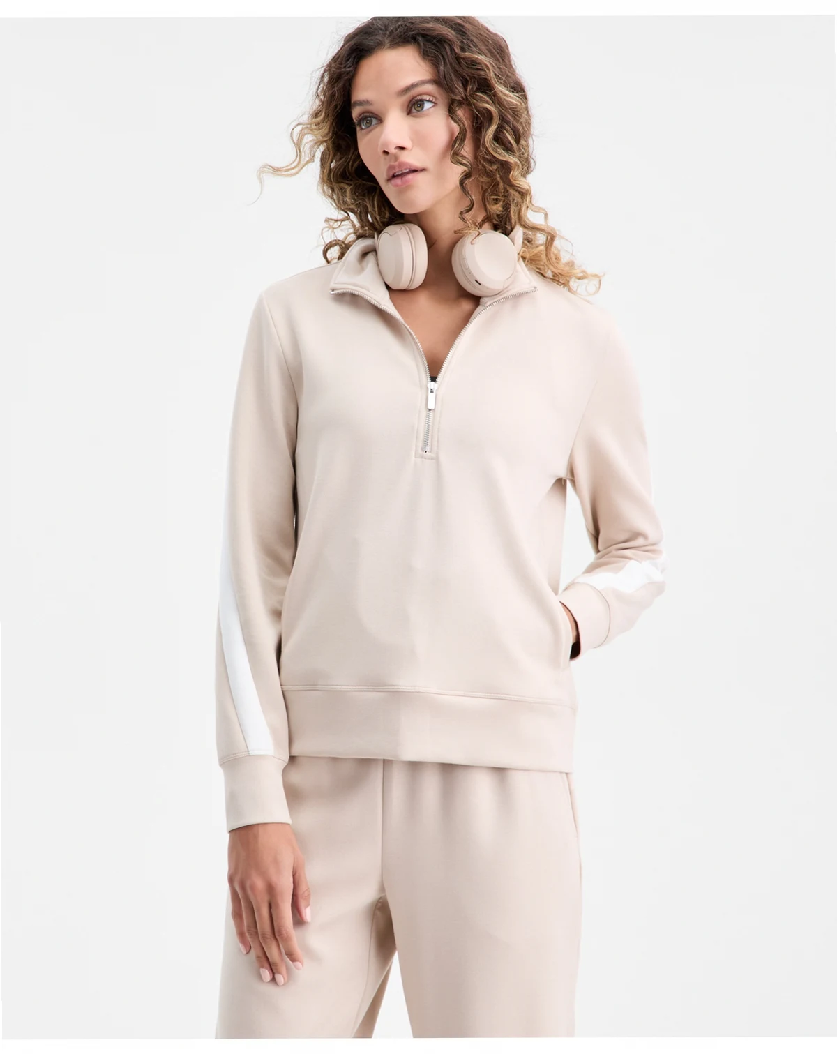 Women's Half-Zip Sweatshirt, Macy's Exclusive