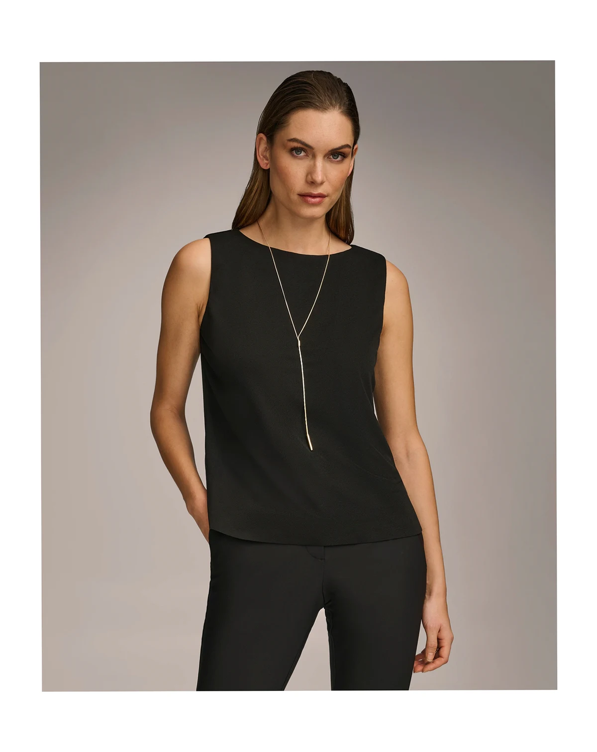 Donna Karan Women's Crewneck Sleeveless Top