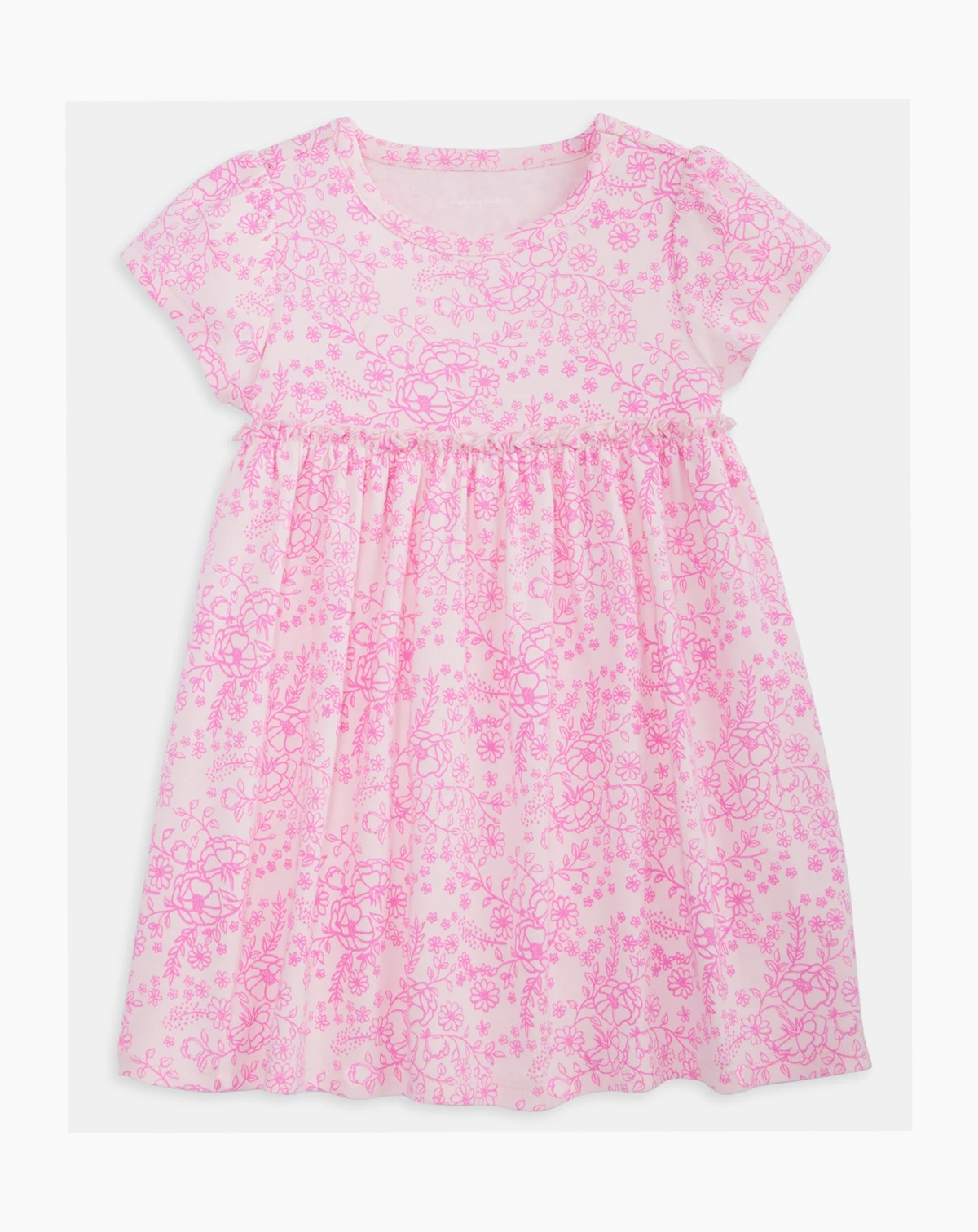 Girls' Toddler 2T-4T Mix and Match Linear Flower Printed Dress, Macy's Exclusive