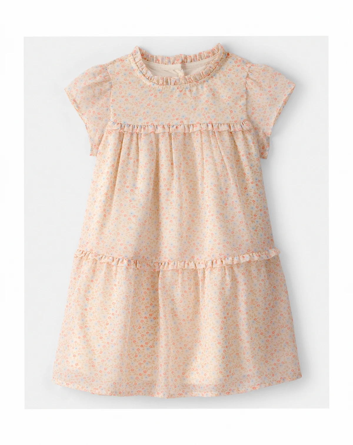 Girls' Toddler 2T-5T Floral Tiered Dress