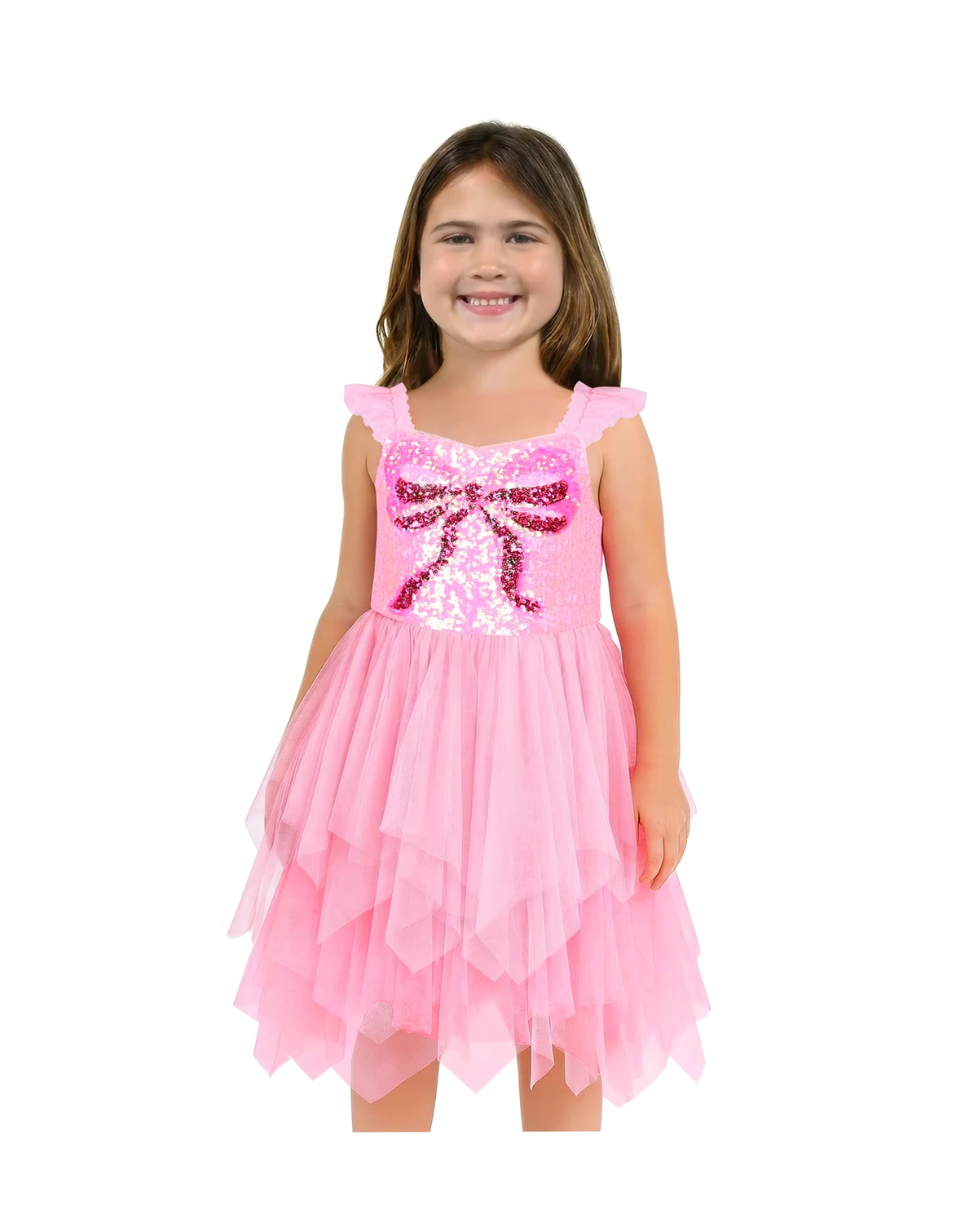 Girls' 2-6X Sequin Bow Bodice Dress