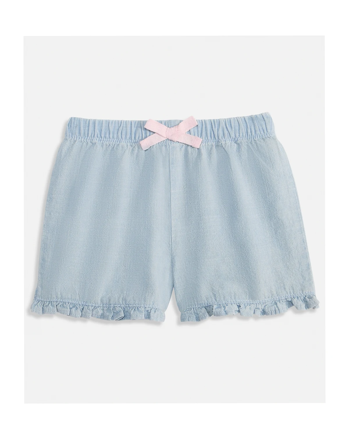 Toddler Girls' 2T-4T Ruffled Chambray Shorts, Macy's Exclusive