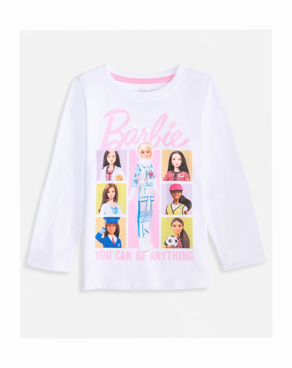 Girls Toddler 2T-4T Barbie Long-Sleeve T-Shirt, Macy's Exclusive