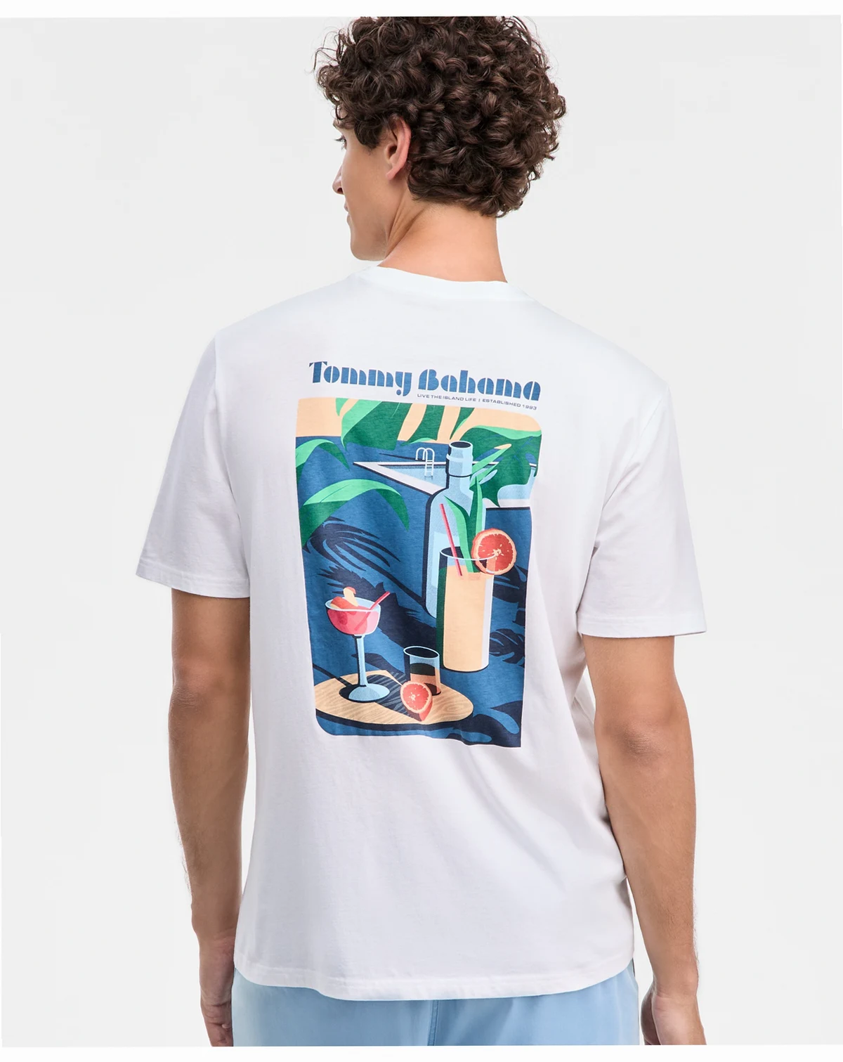 Men's Cotton Swim-Up Sips Graphic T-Shirt