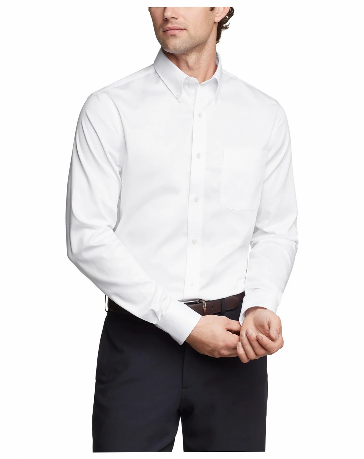 Men's Flex Slim Fit Stretch Twill Dress Shirt