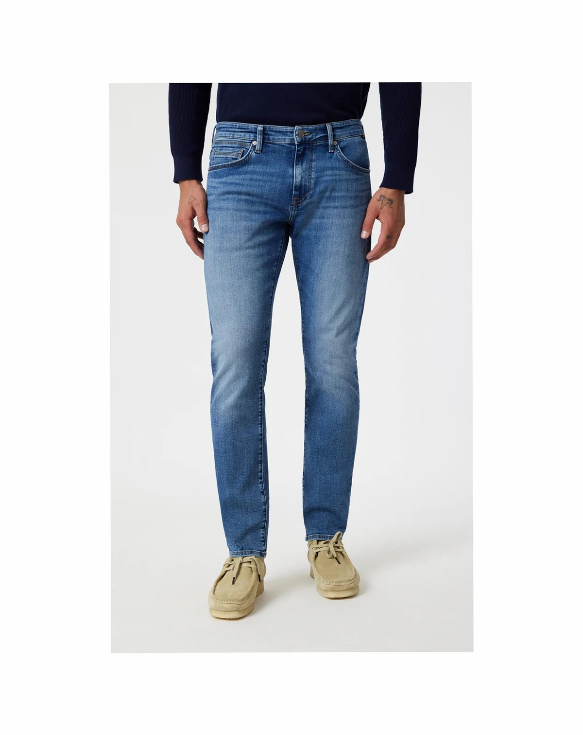 Men's Mavi Jake Slim Leg In Mid Brushed Nashville